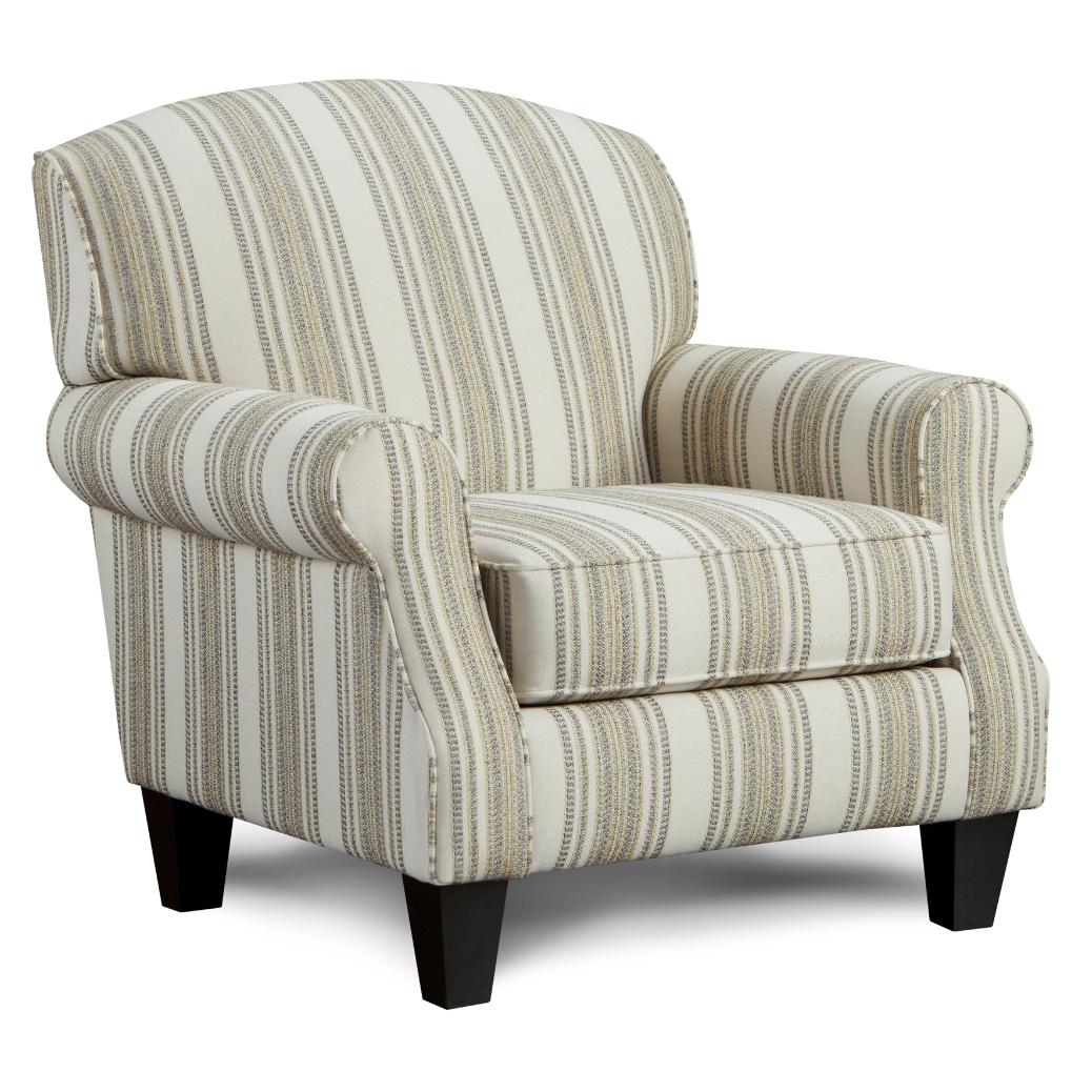 Fusion Furniture Stationary Fabric Accent Chair 532 BIRMINGHAM STERLING - Image 1