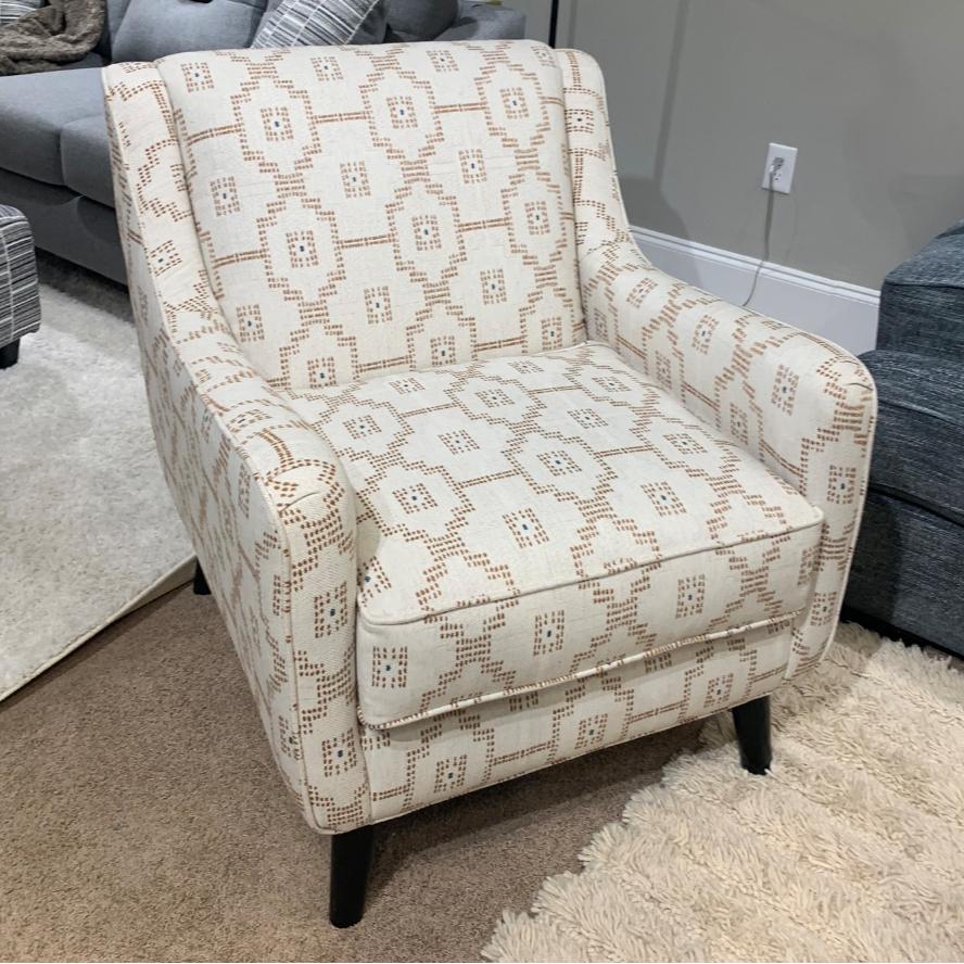 Fusion Furniture Stationary Fabric Accent Chair 240 SEVILLE PAPRIKA - Image 1
