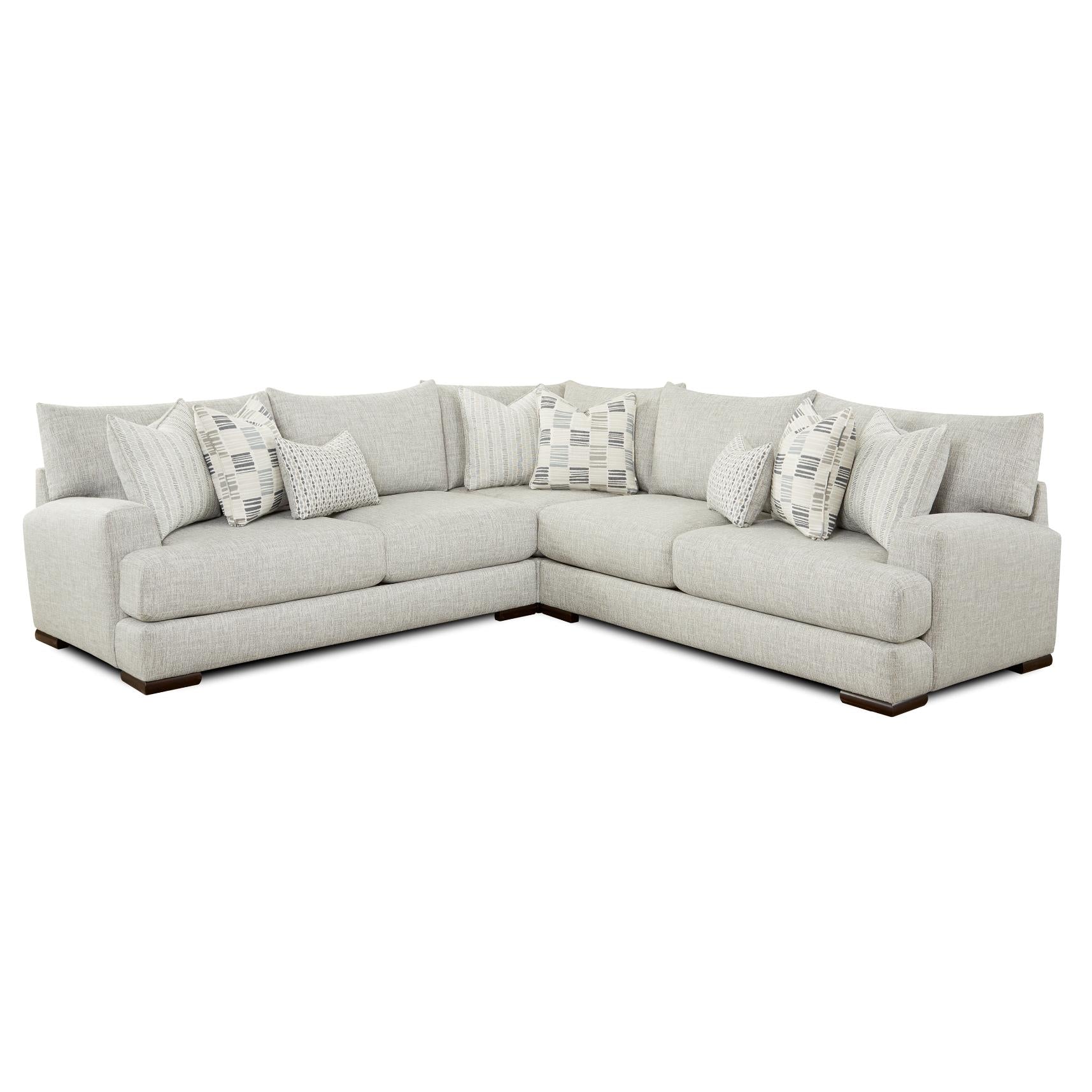 Fusion Furniture Fabric 3 pc Sectional 51-21L-KP/51-15/51-21R-KP - Image 1