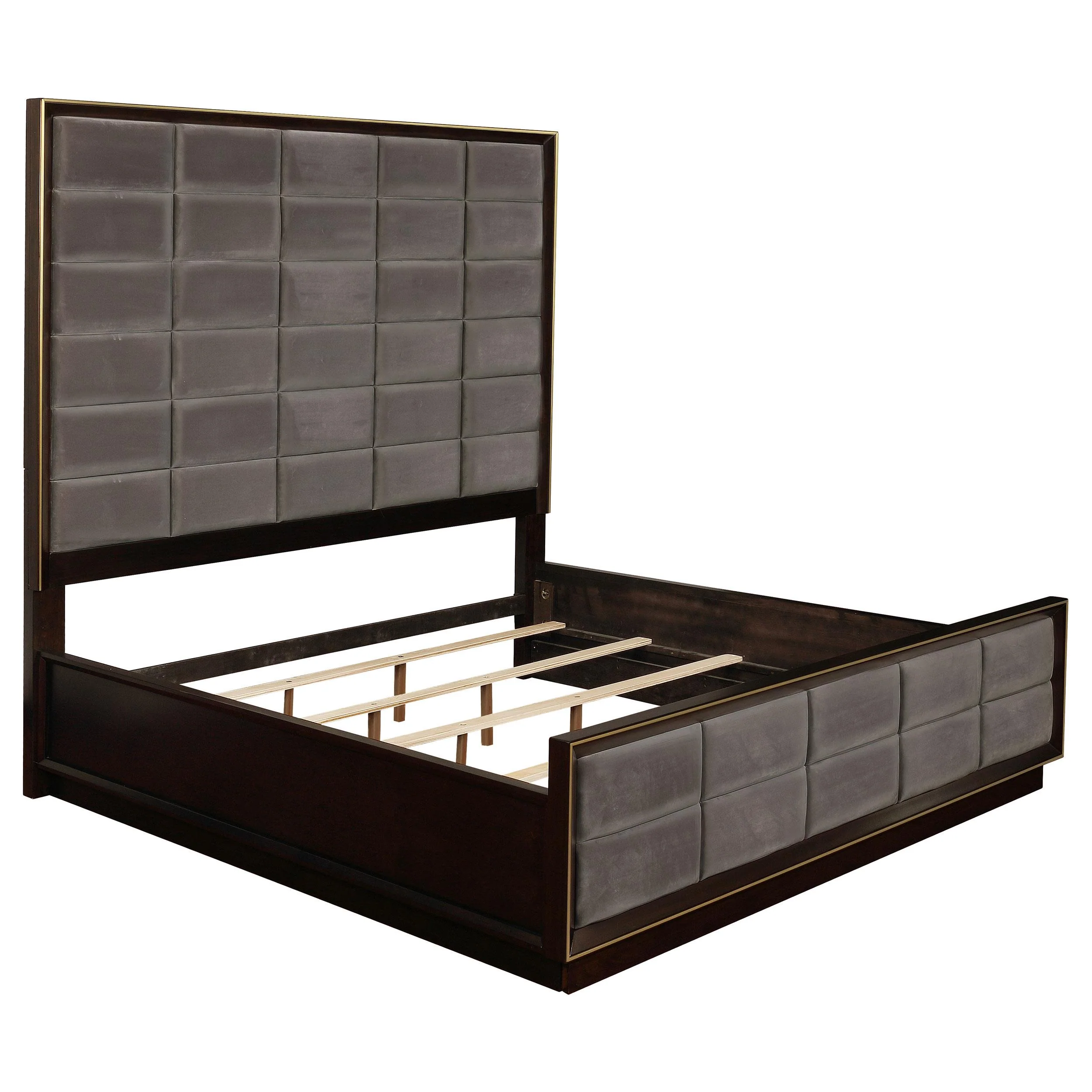 Coaster Furniture Durango 223261KW 77-inch California King Panel Bed - Smoked Peppercorn - Image 1