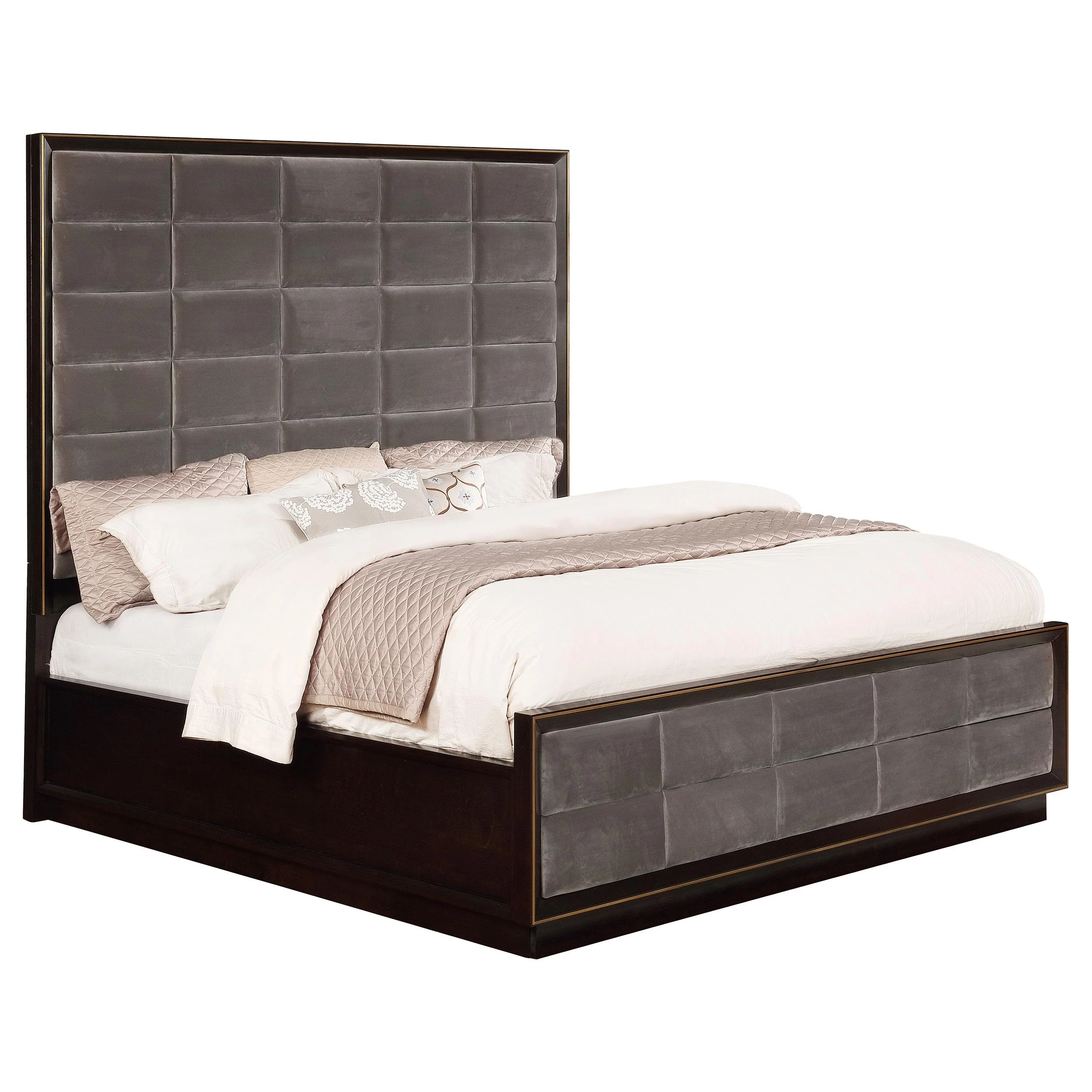 Coaster Furniture Durango 223261KW 77-inch California King Panel Bed - Smoked Peppercorn - Image 2