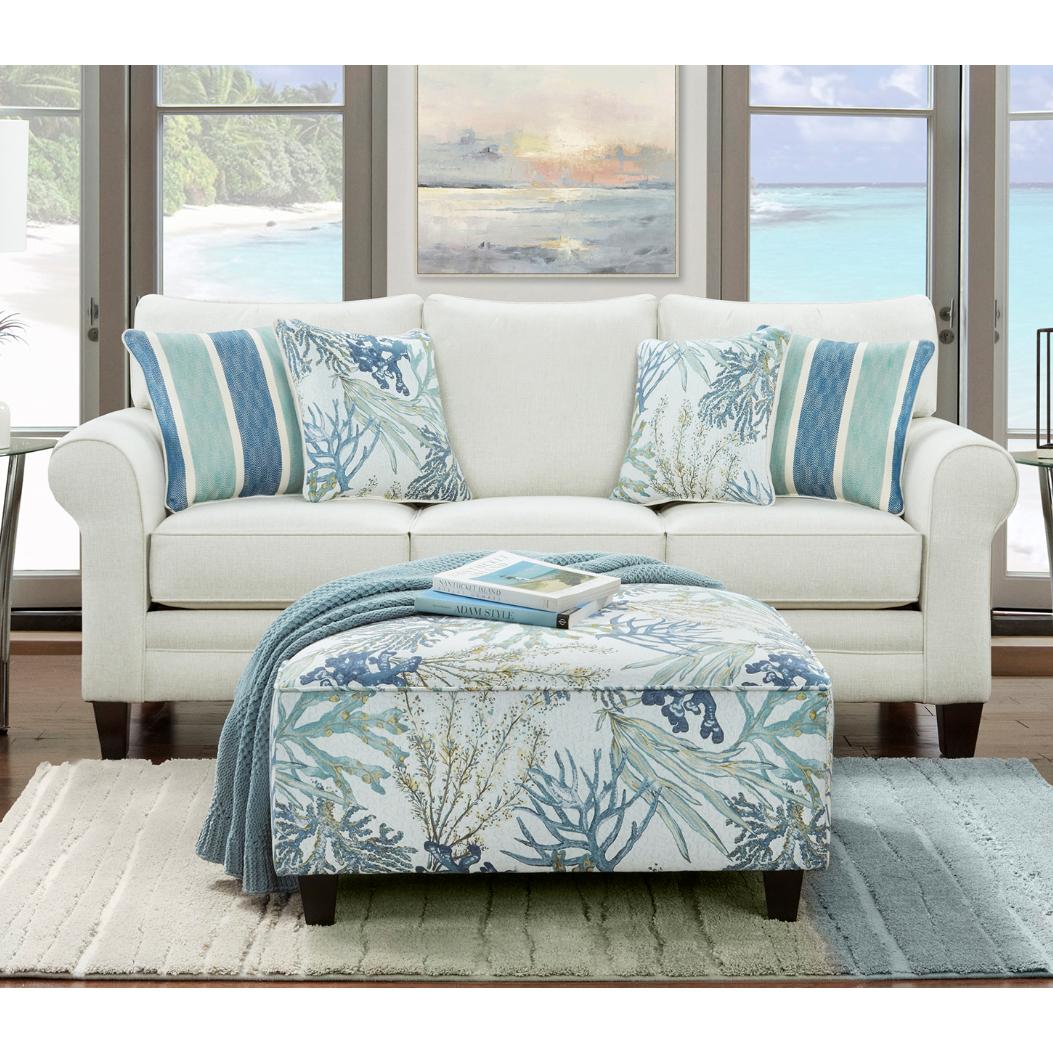 Fusion Furniture Stationary Fabric Sofa 1140 GRANDE GLACIER - Image 2