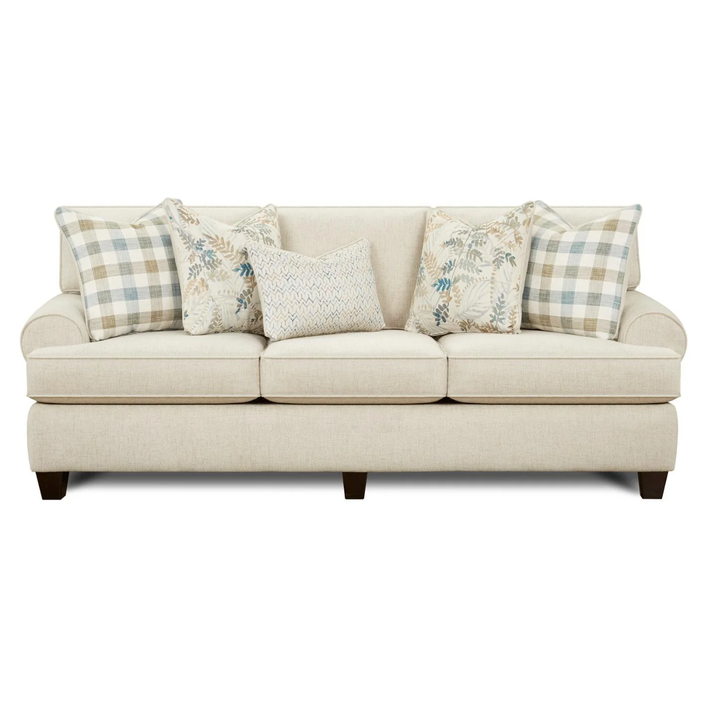 Fusion Furniture Stationary Fabric Sofabed 39-04KP FELIX DUNE - Image 1