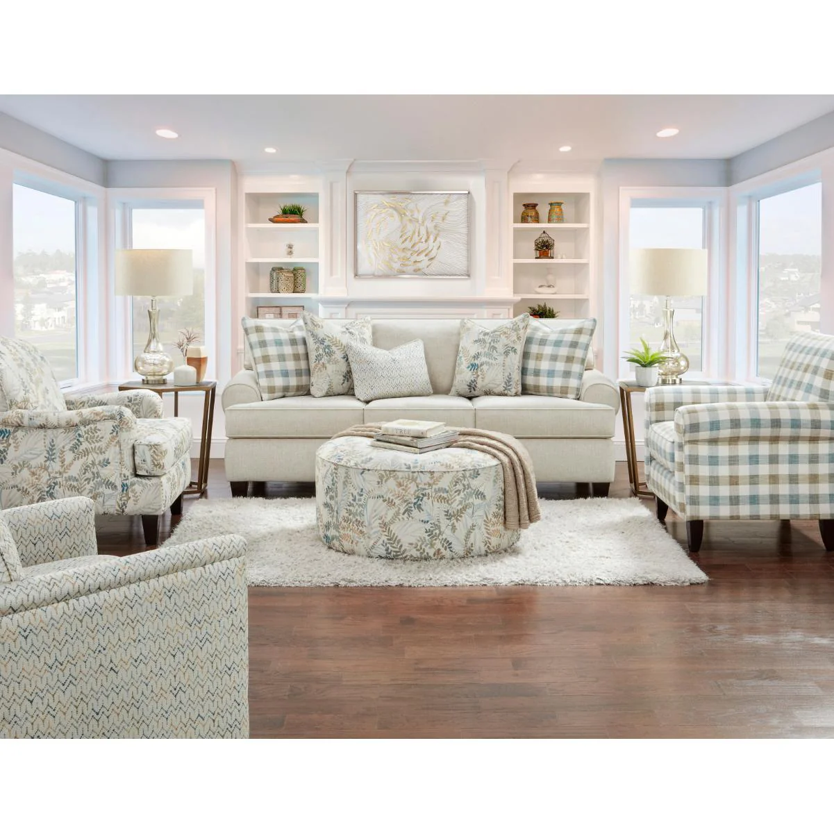 Fusion Furniture Stationary Fabric Sofabed 39-04KP FELIX DUNE - Image 2