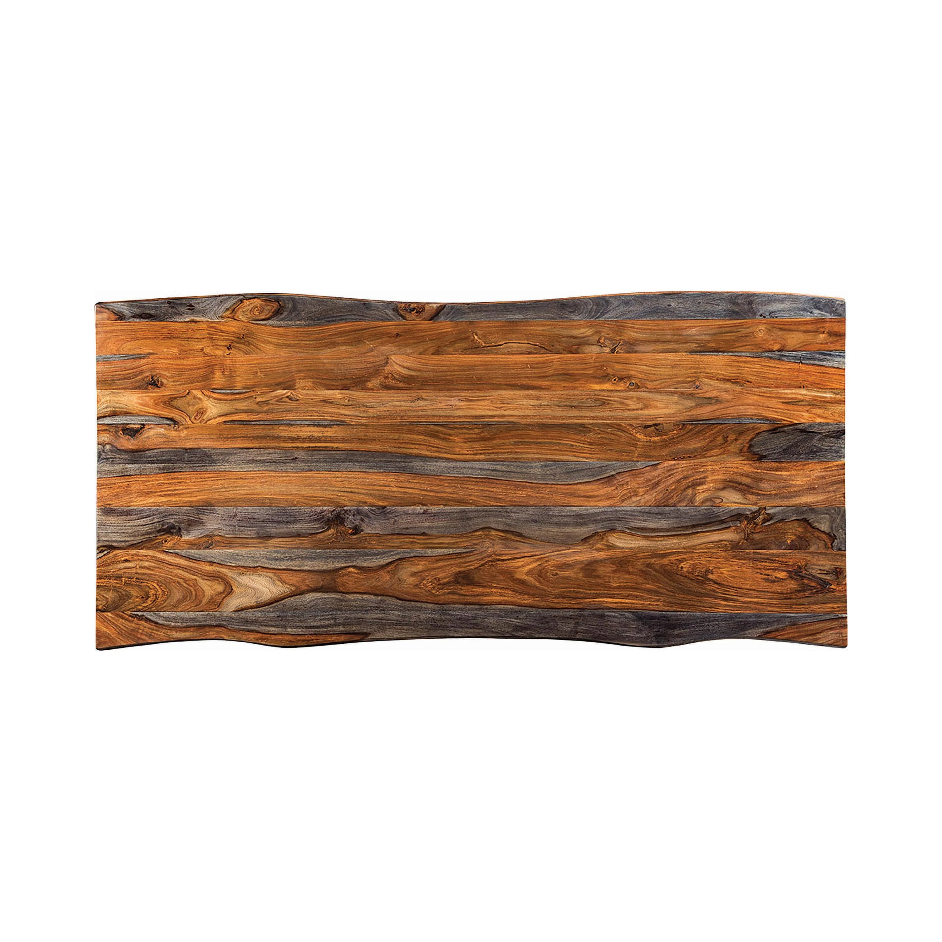 Coaster Furniture Ditman 110181 80-inch Live Edge Dining Table - Grey Sheesham - Image 2