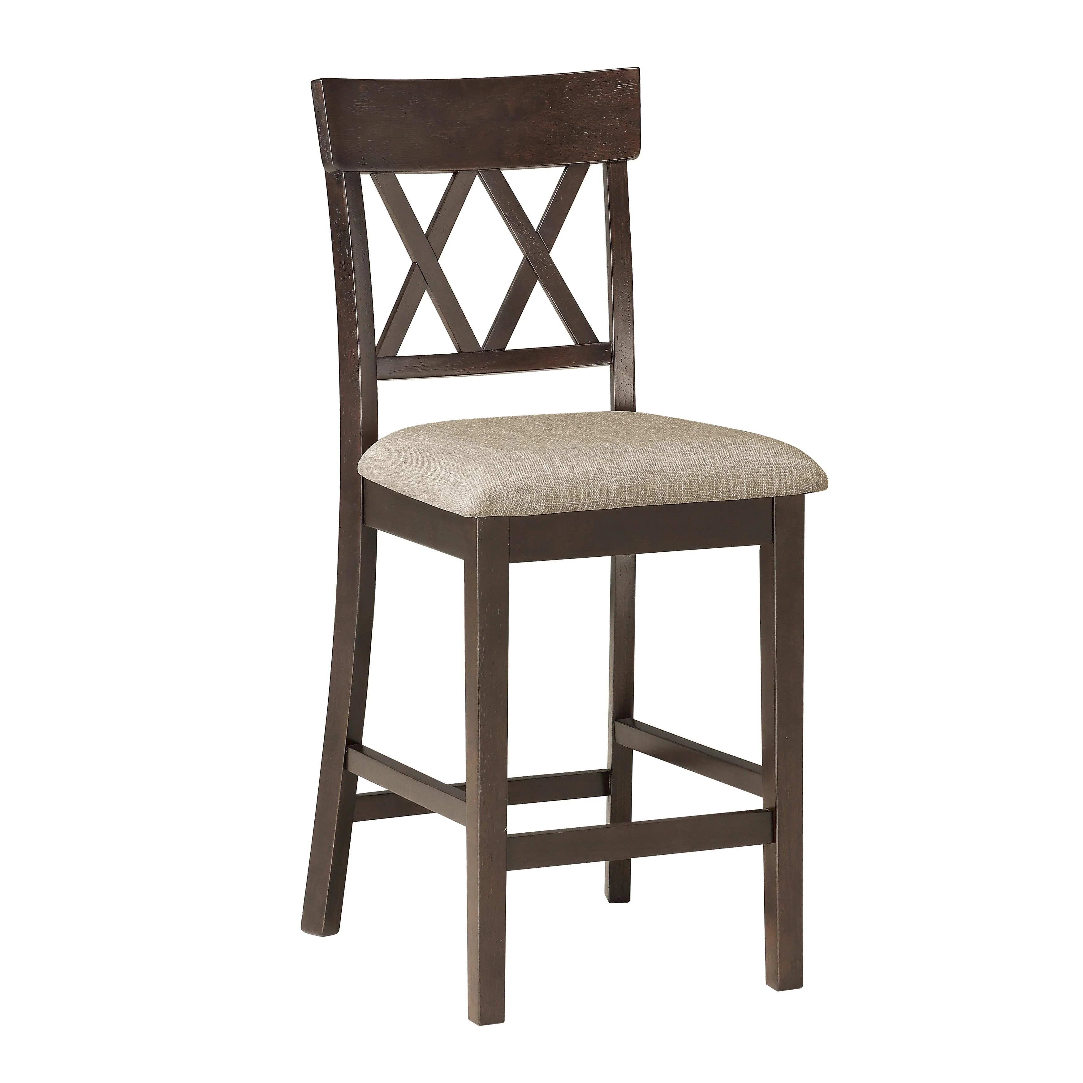 Homelegance Balin 5716-24S2 Counter Height Chair, Double X Back - Image 2