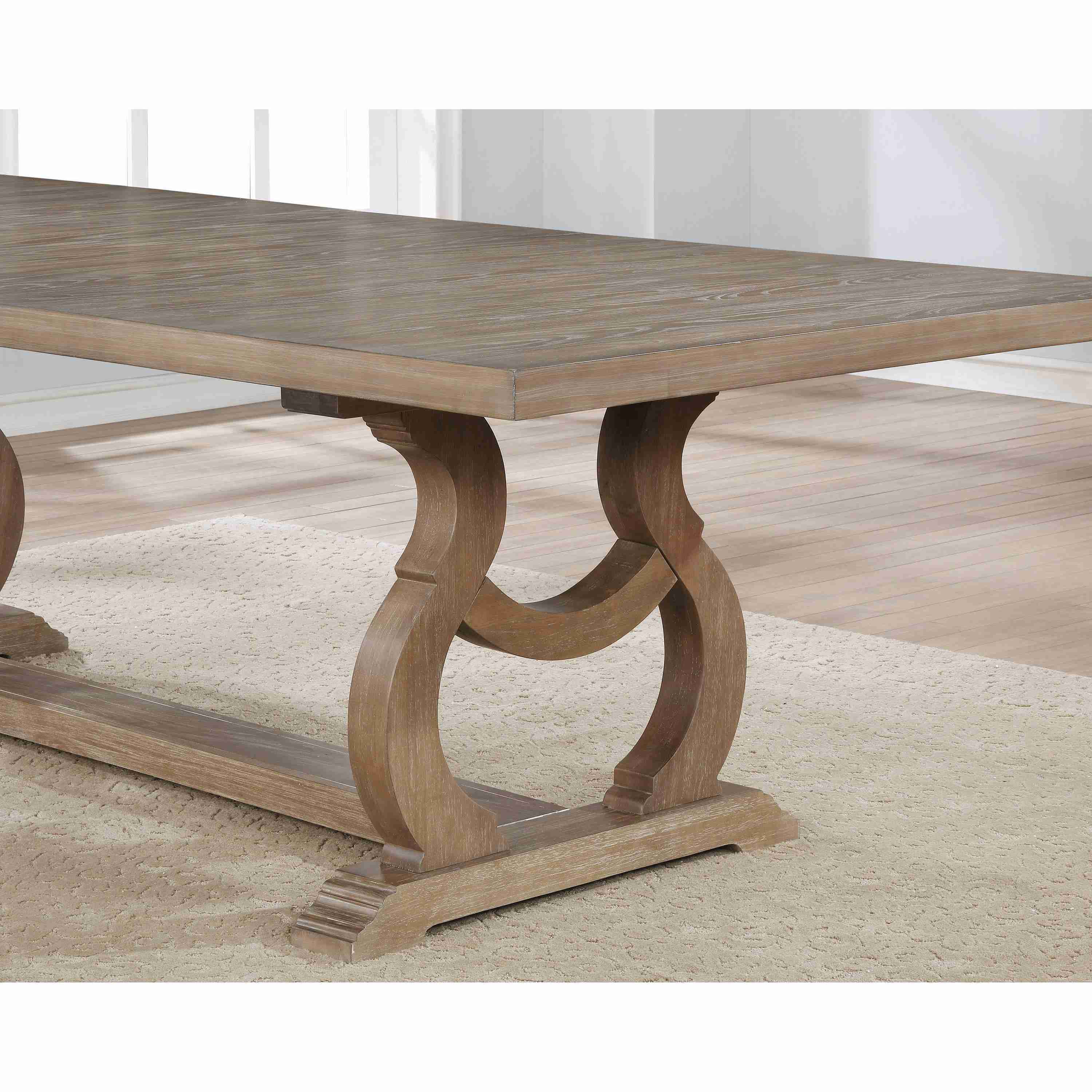 Coaster Furniture Brockway 110291 104-inch Extension Leaf Dining Table - Barley Brown - Image 2
