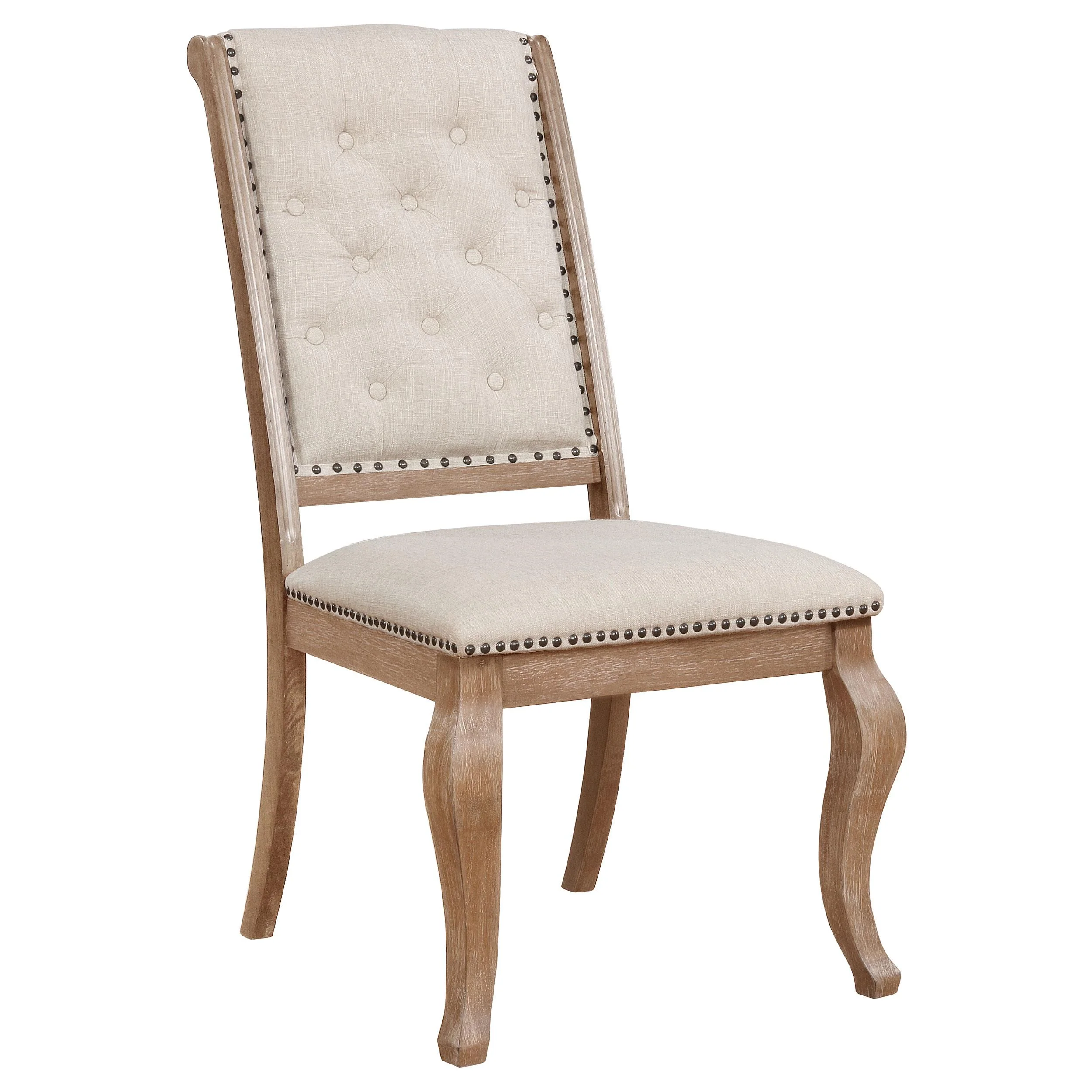 Coaster Furniture Brockway 110292 Upholstered Dining Chair - Barley Brown - Image 1