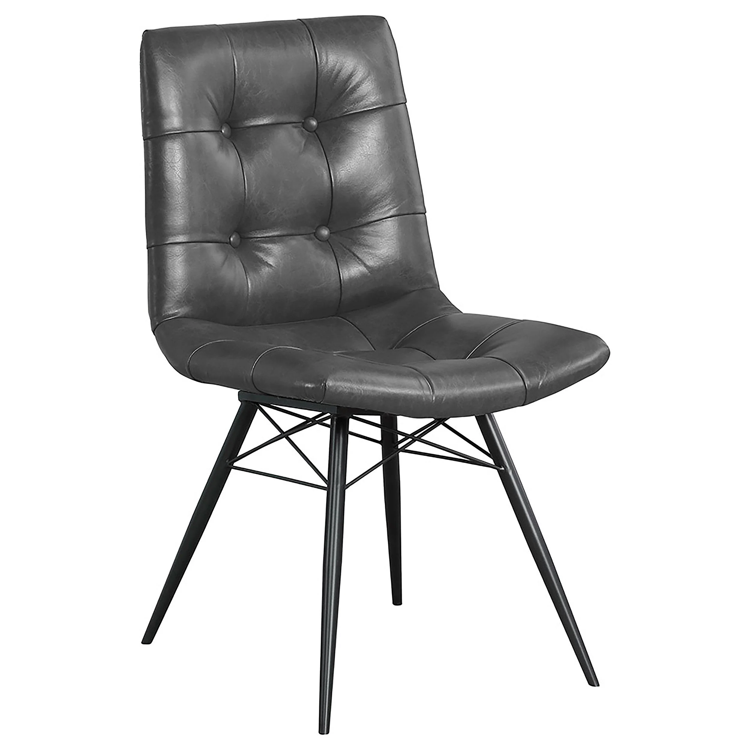 Coaster Furniture Aiken 110302 Upholstered Dining Side Chair – Charcoal