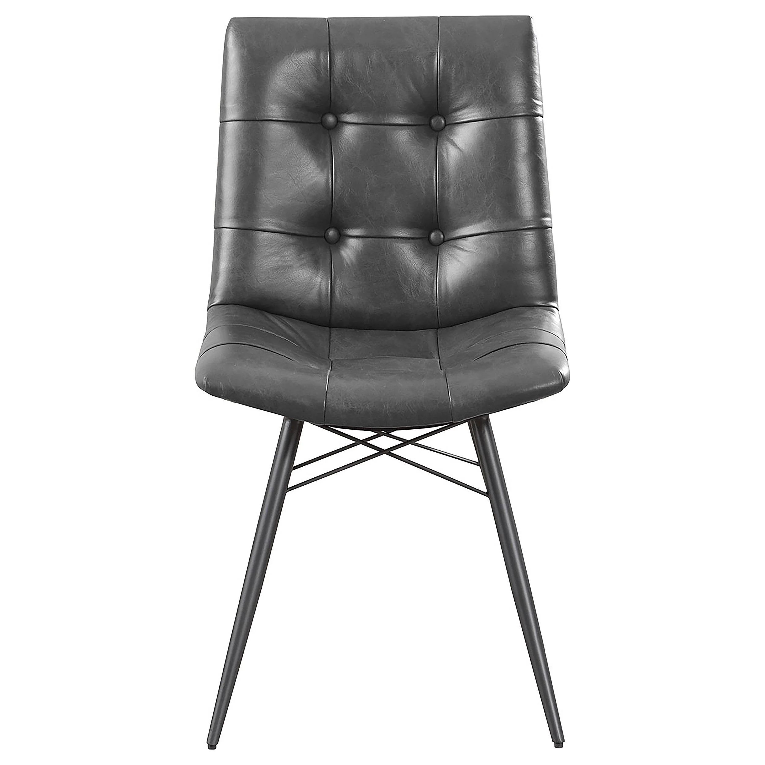 Coaster Furniture Aiken 110302 Upholstered Dining Side Chair - Charcoal - Image 2