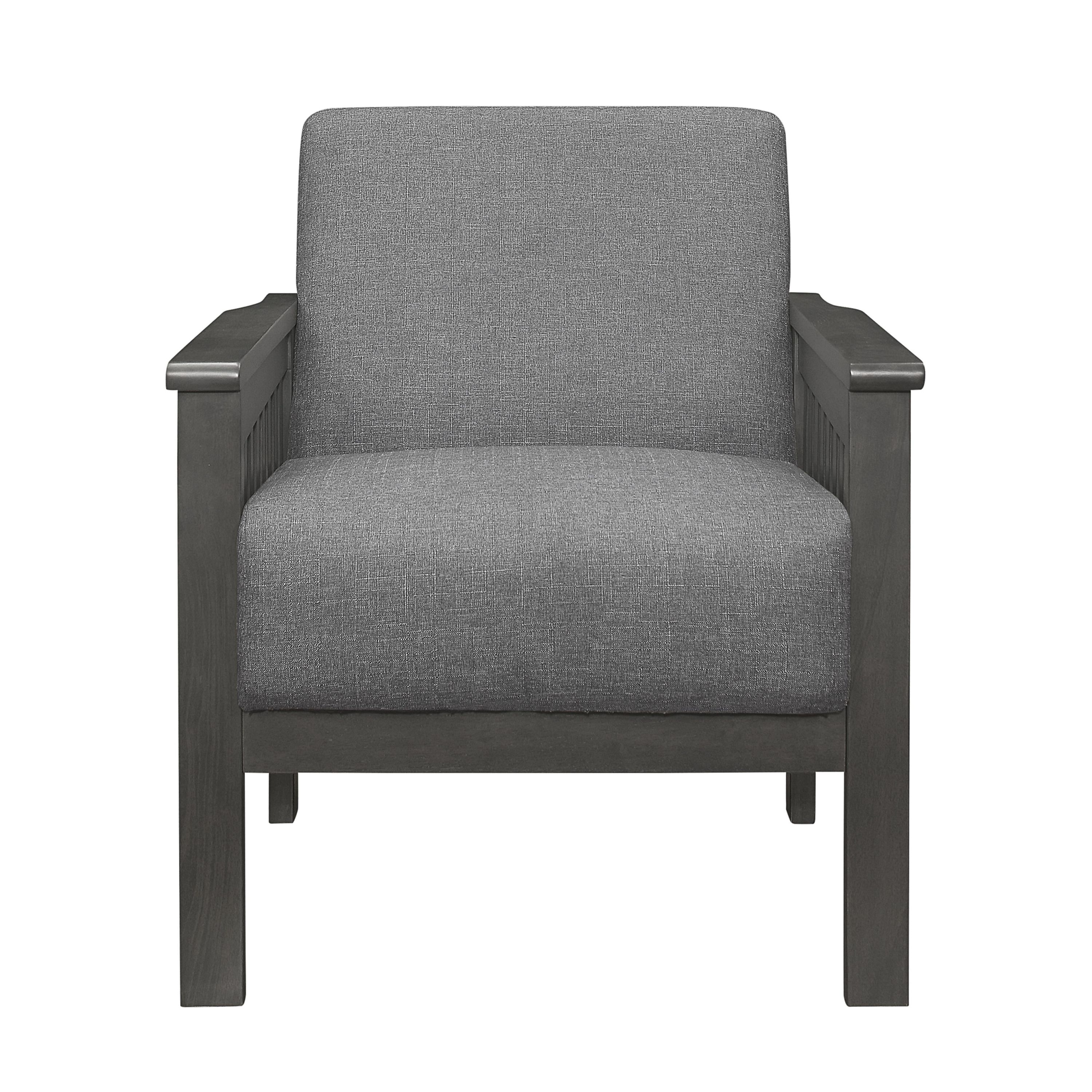 Homelegance Lewiston 1104GY-1 Accent Chair - Grey - Image 2