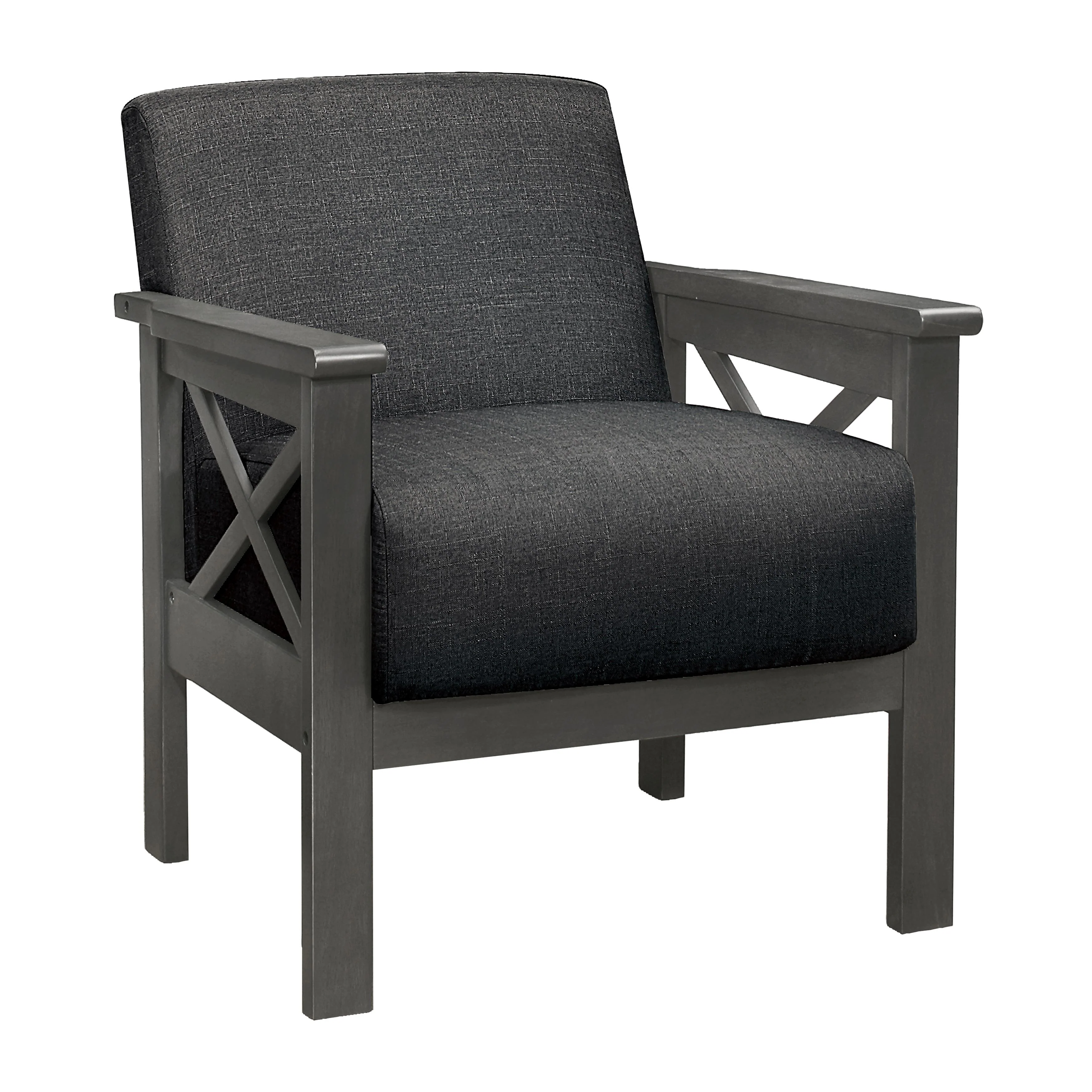 Homelegance Herriman Stationary Fabric Accent Chair 1105DG-1 - Image 1