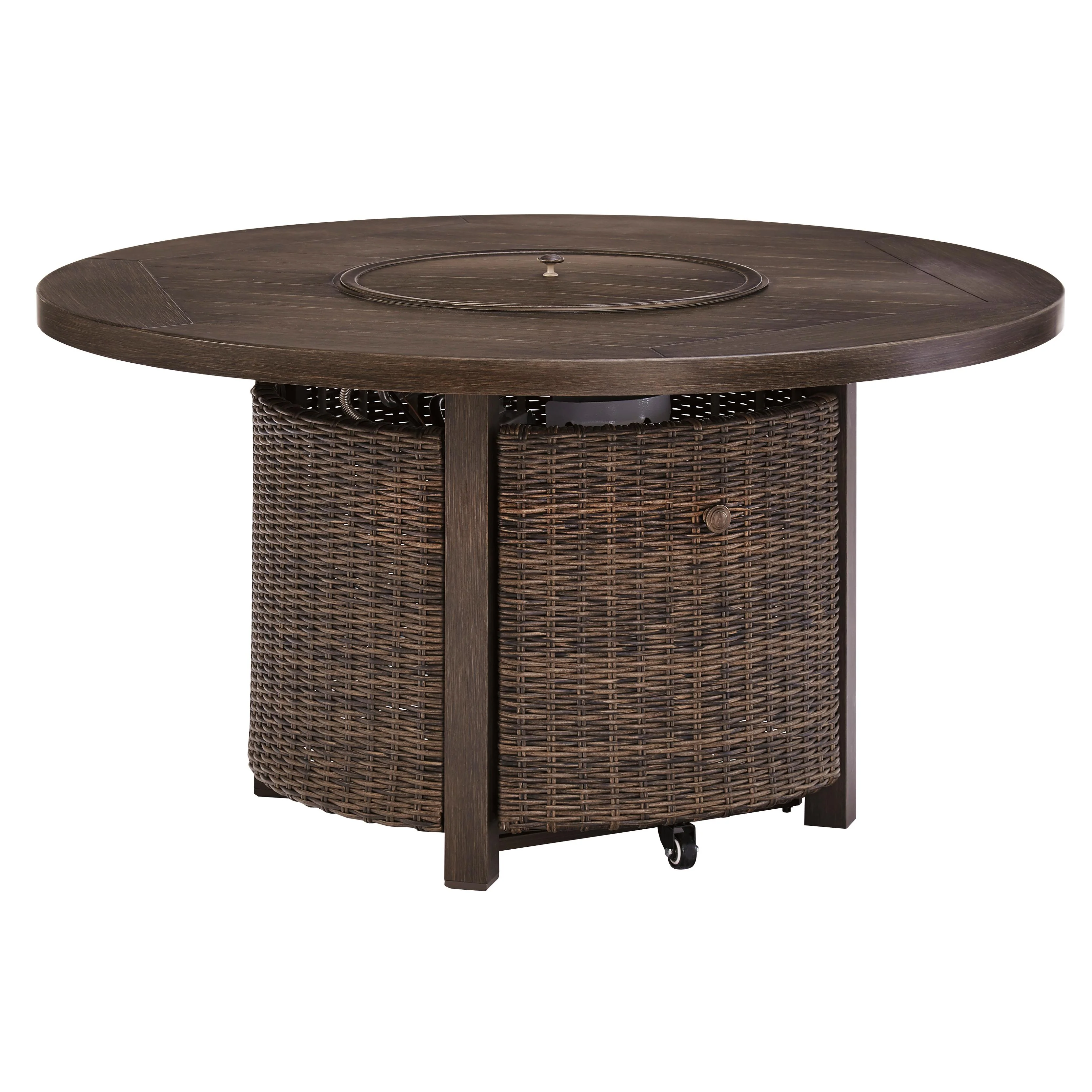 Signature Design by Ashley Paradise Trail P750-776 Round Fire Pit Table - Image 1