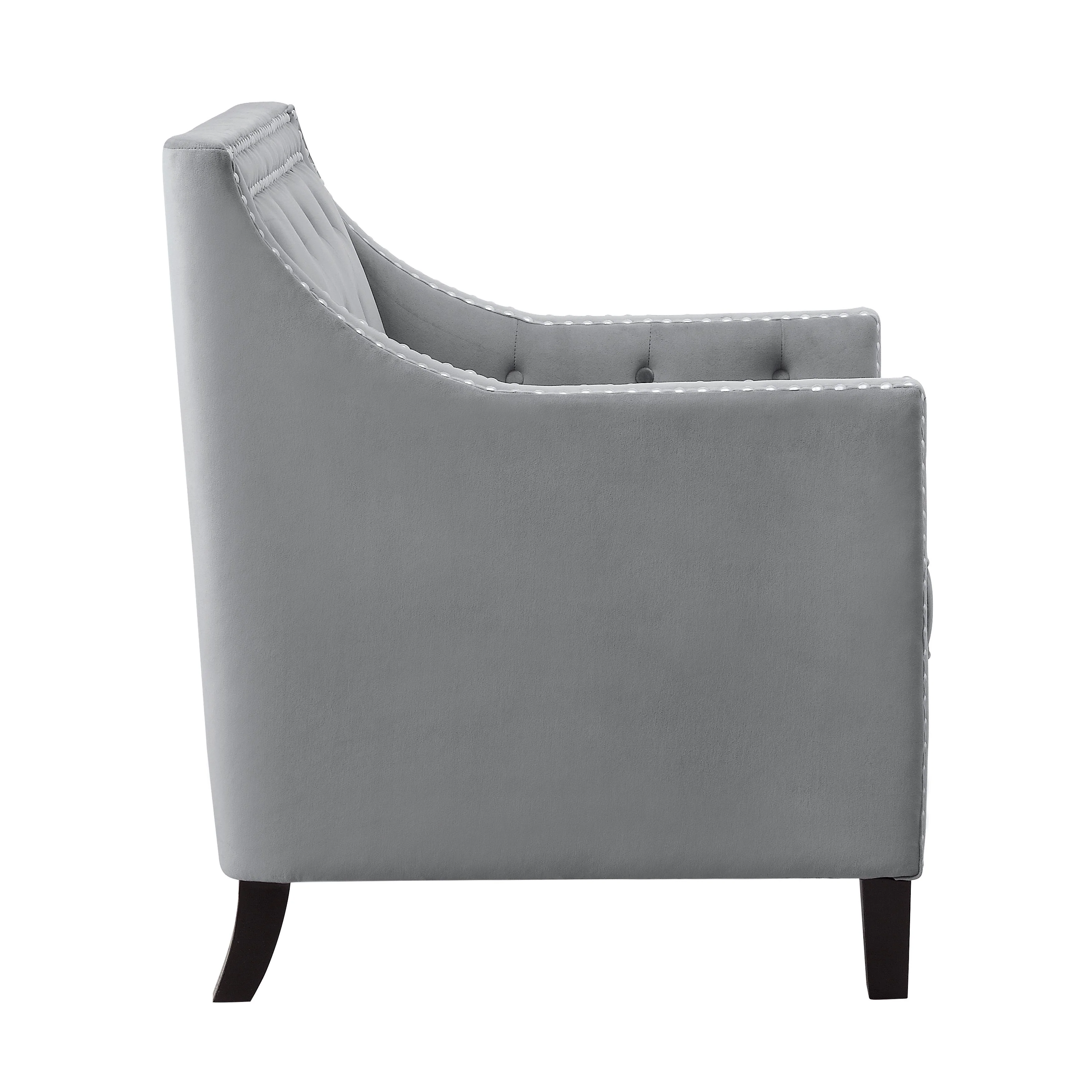 Homelegance Grazioso 1297GY-1NN Accent Chair - Dark Grey - Image 3