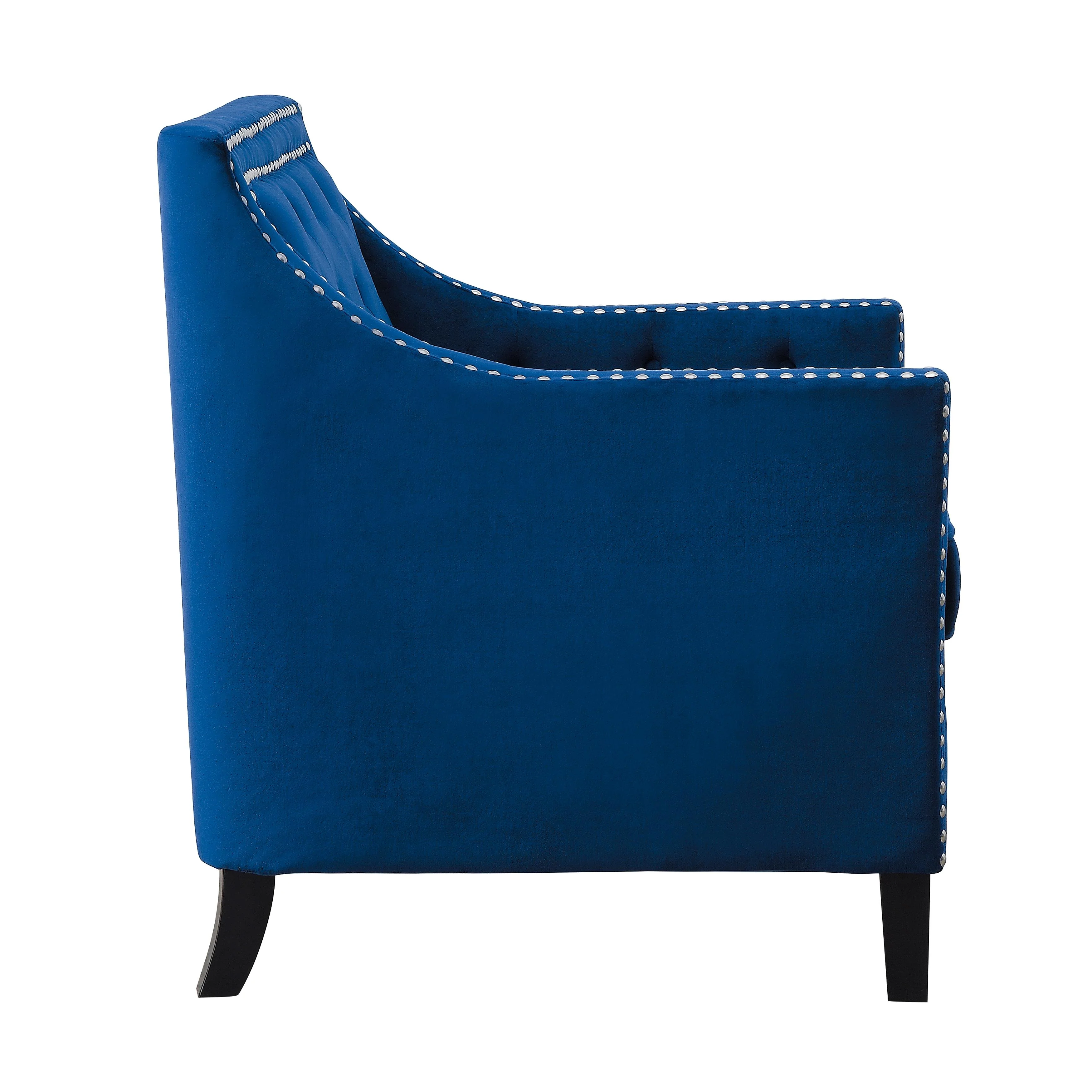 Homelegance Grazioso 1297NV-1NN Accent Chair - Navy - Image 3