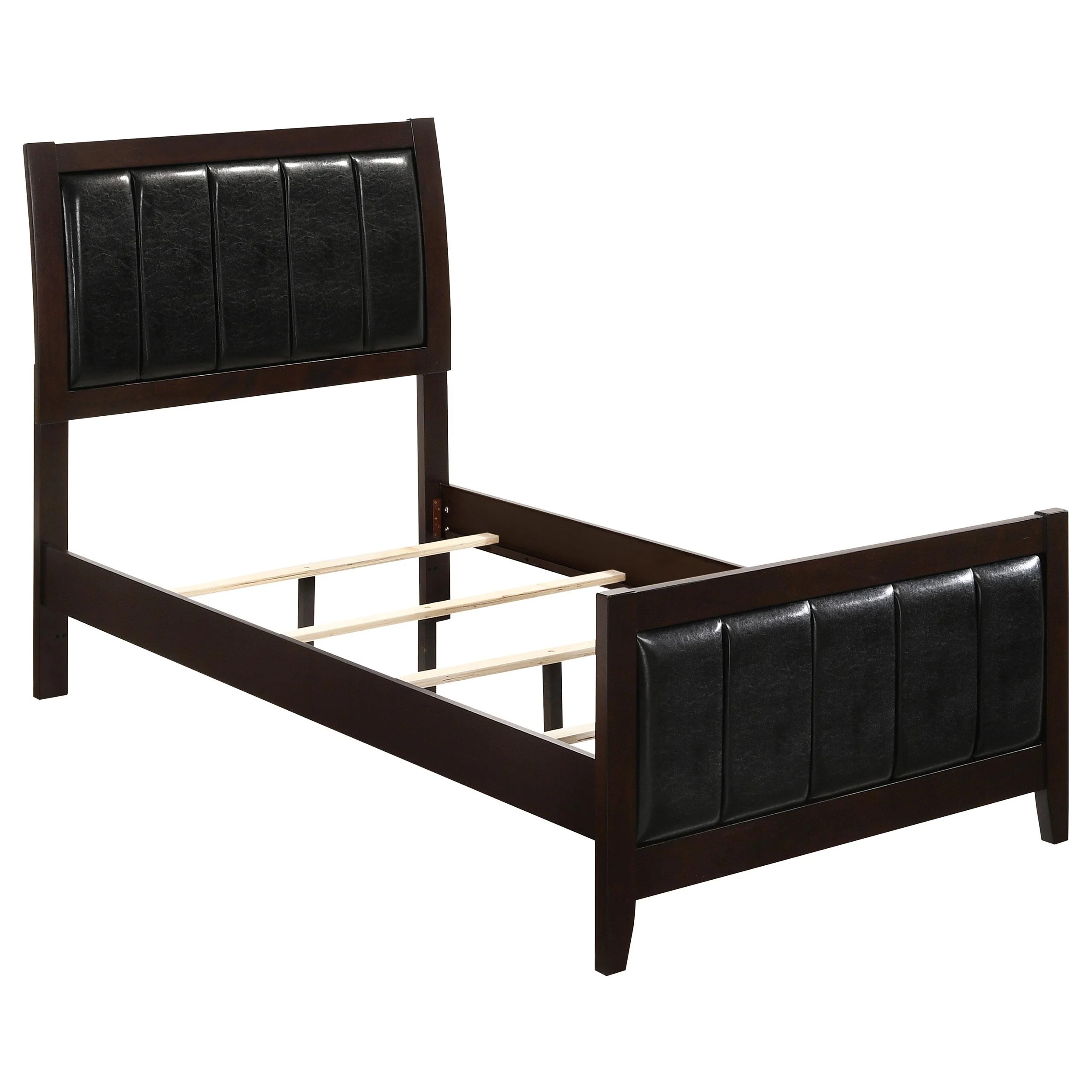 Coaster Furniture Carlton 202091T Wood Twin Panel Bed - Cappuccino - Image 1