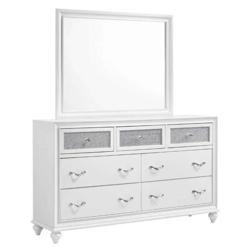 Coaster Furniture Barzini 205894 Dresser Mirror - White - Image 2