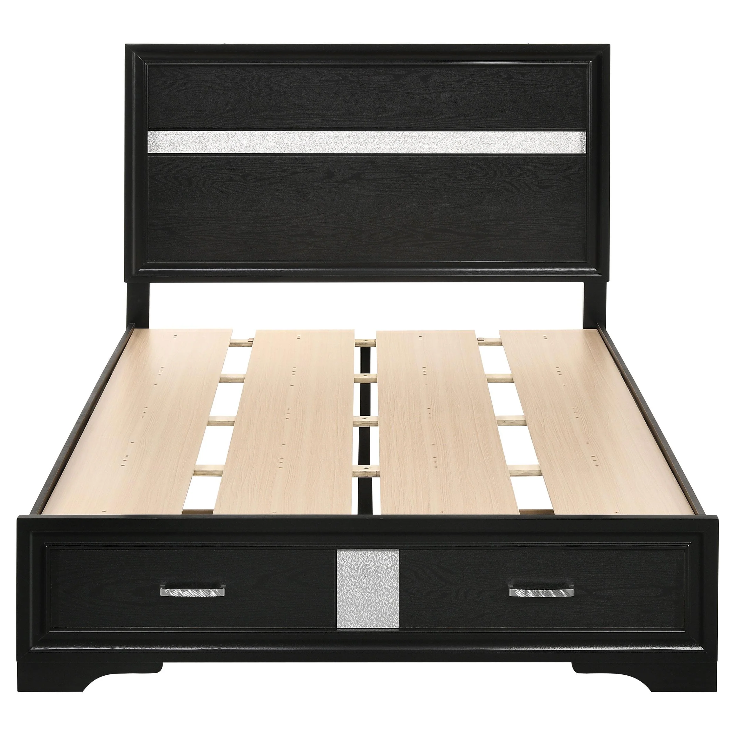 Coaster Furniture Miranda 206361F 51-inch Wood Full Storage Panel Bed - Black - Image 3