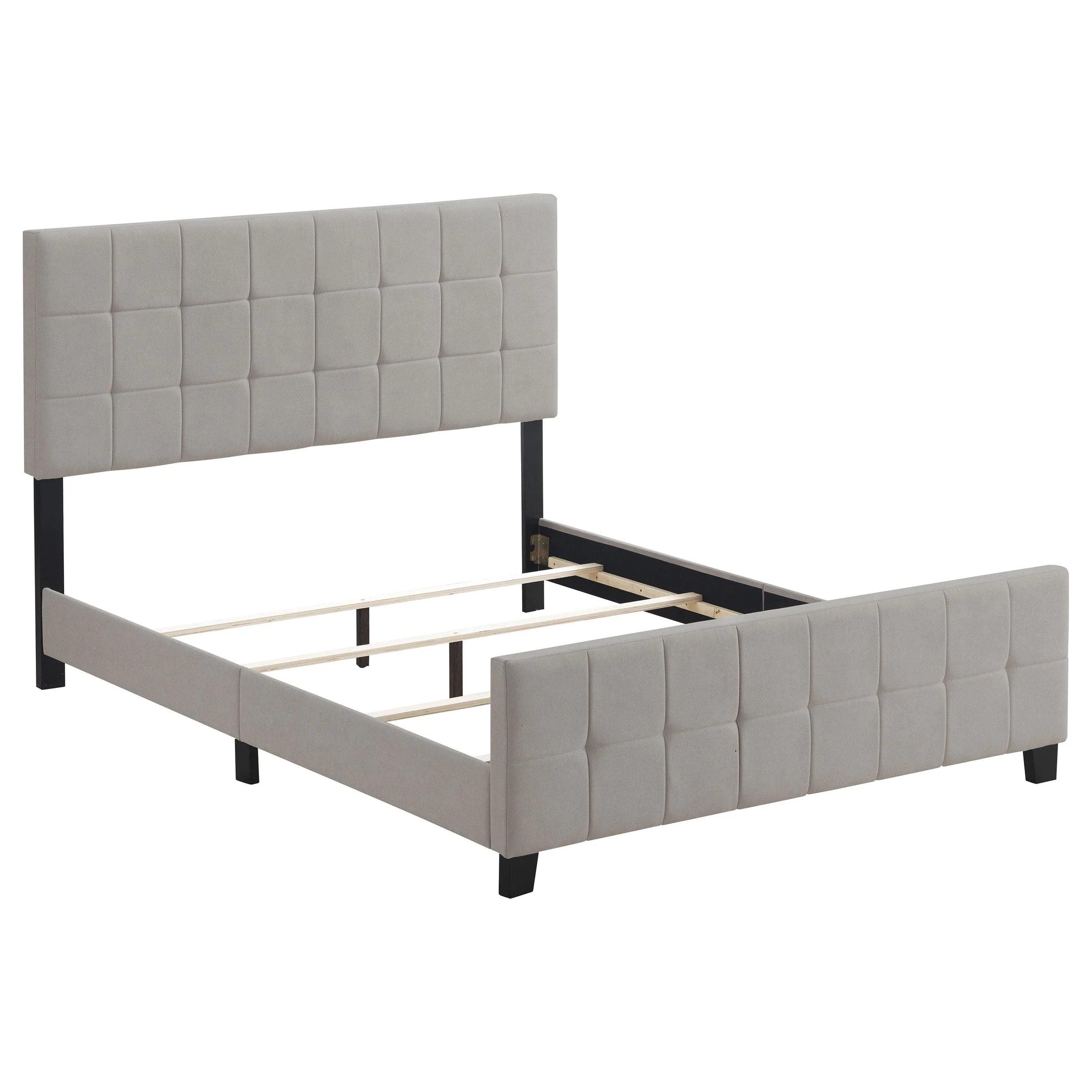 Coaster Furniture Fairfield 305952KE Upholstered Eastern King Panel Bed - Beige - Image 1