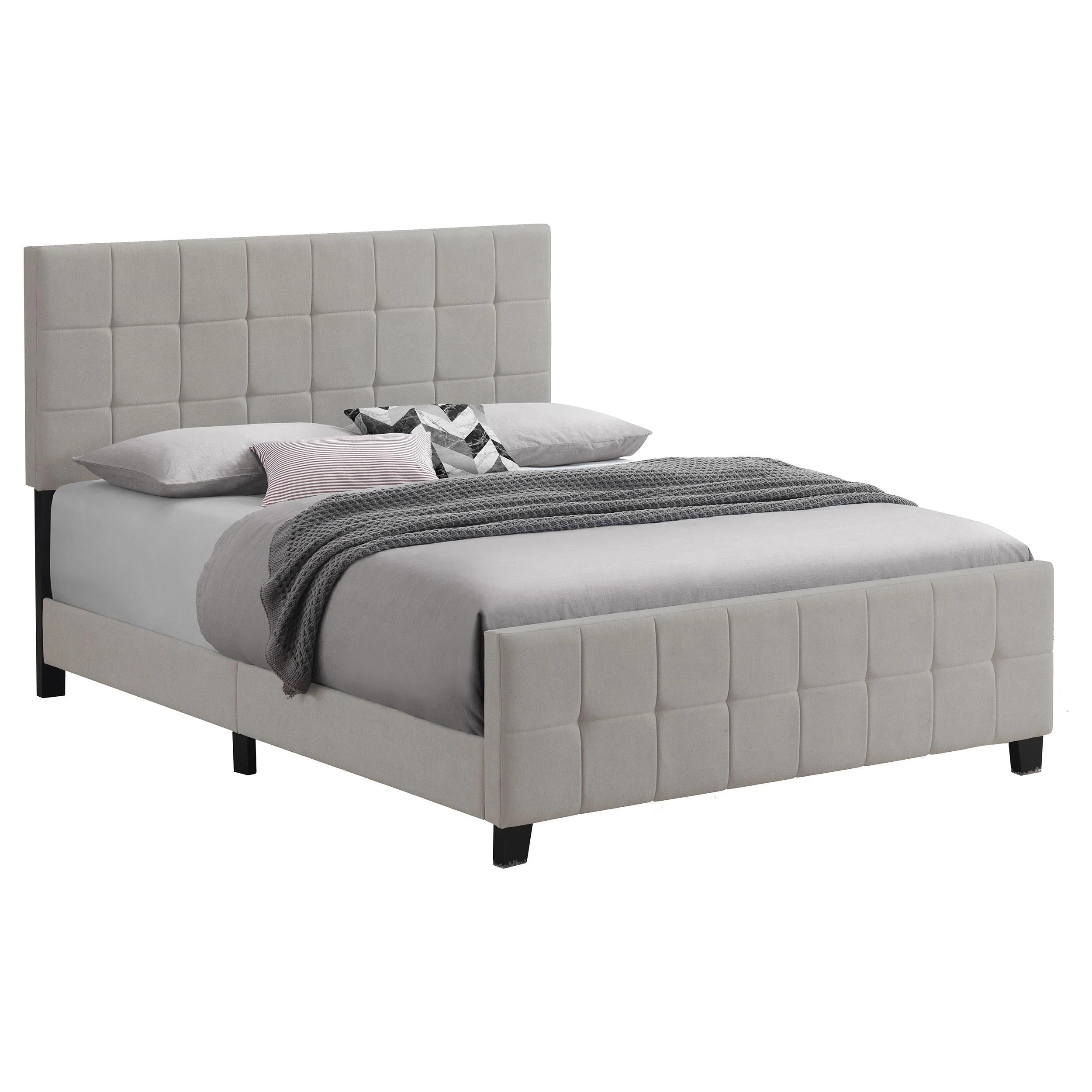 Coaster Furniture Fairfield 305952KE Upholstered Eastern King Panel Bed - Beige - Image 2