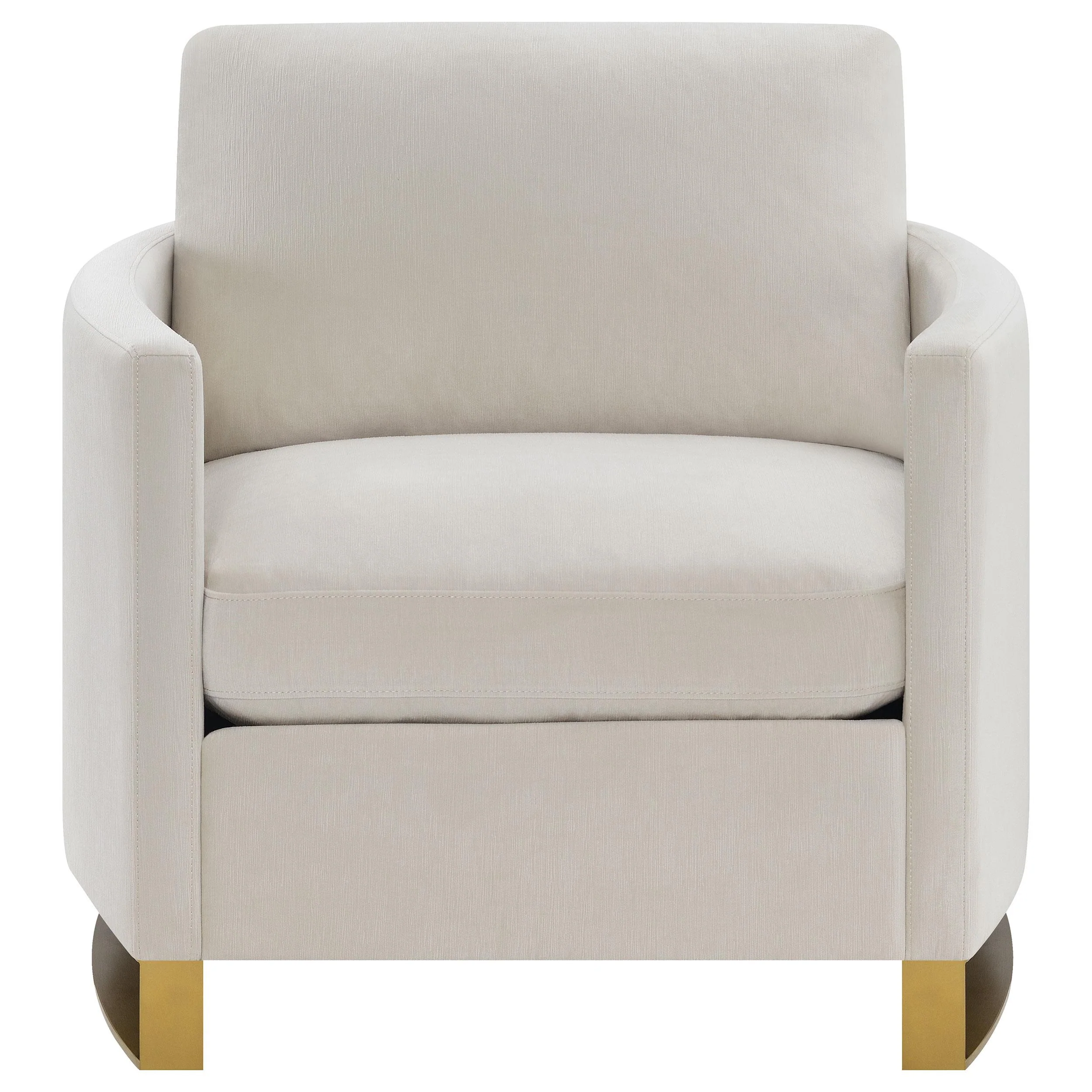 Coaster Furniture Corliss 508823 Upholstered Curved Track Arm Chair - Beige - Image 2