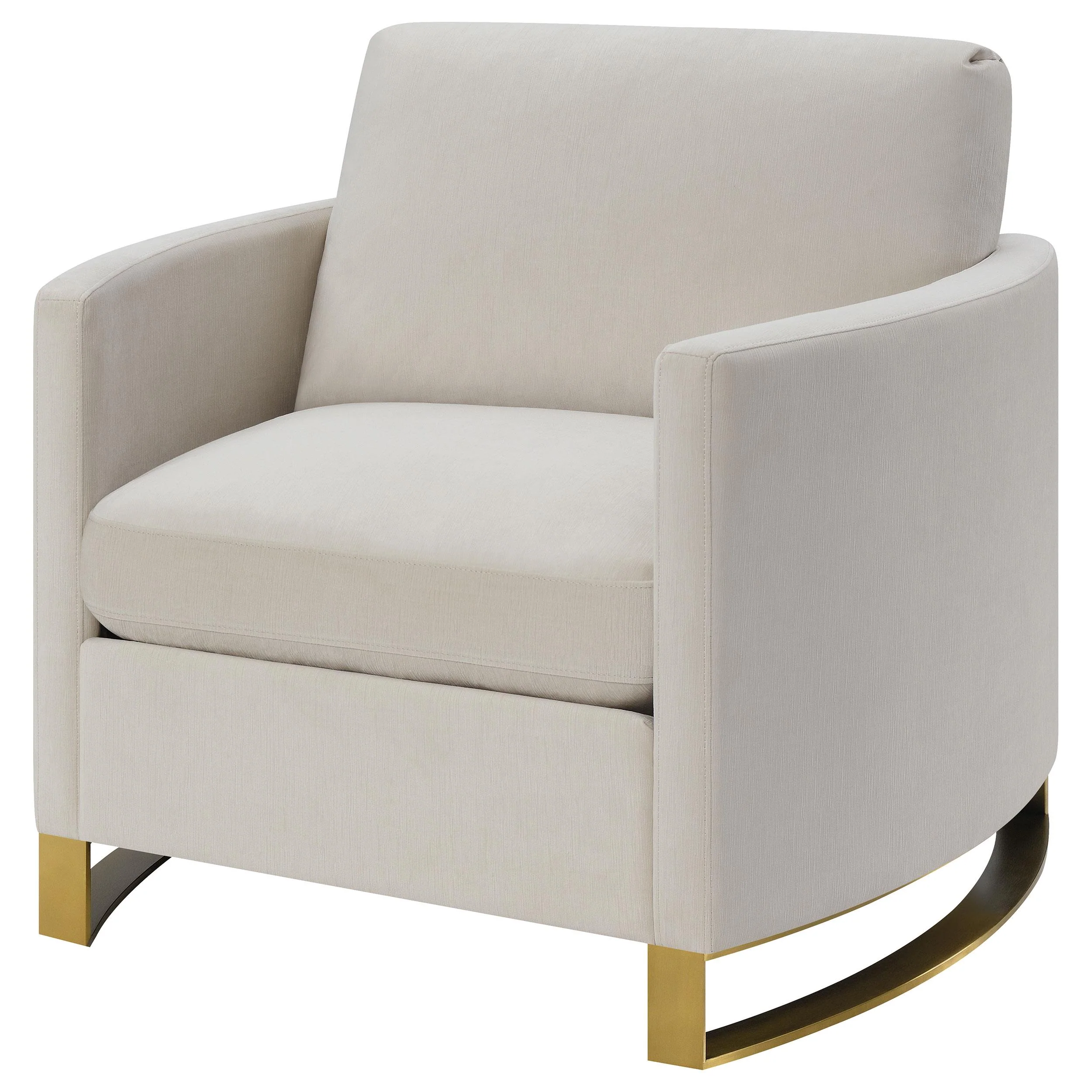 Coaster Furniture Corliss 508823 Upholstered Curved Track Arm Chair - Beige - Image 3