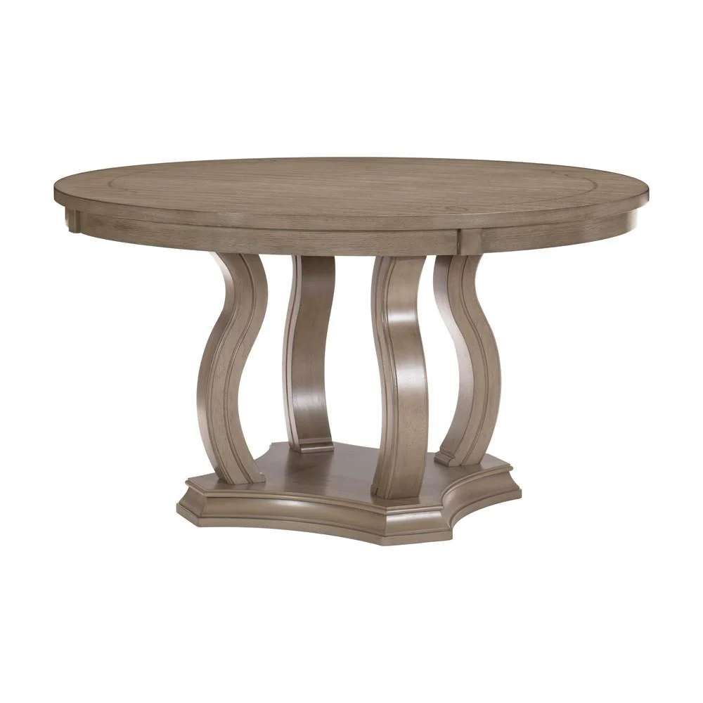 Homelegance Round Vermillion Dining Table with Pedestal Base 5442-54/5442-54B - Image 2