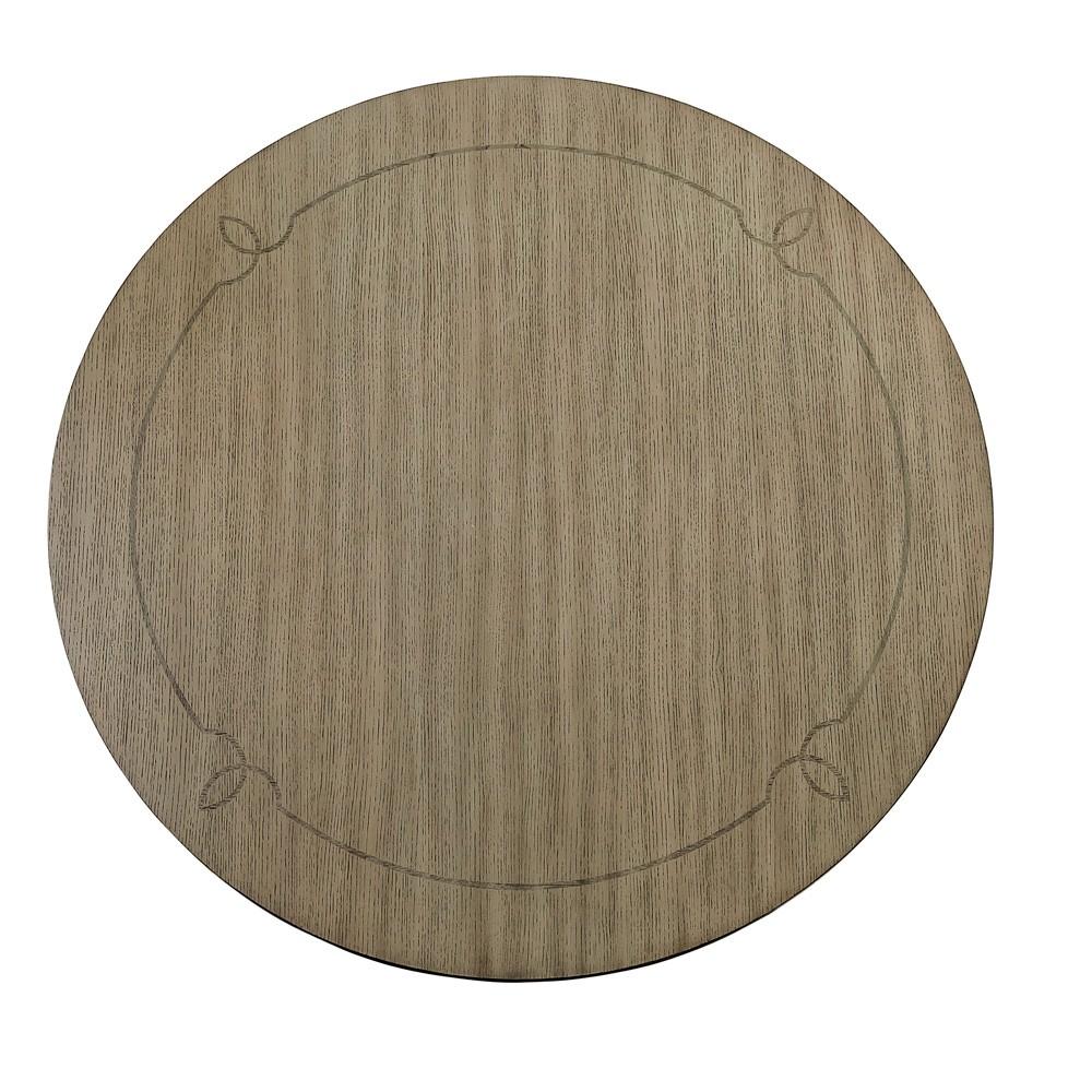 Homelegance Round Vermillion Dining Table with Pedestal Base 5442-54/5442-54B - Image 3