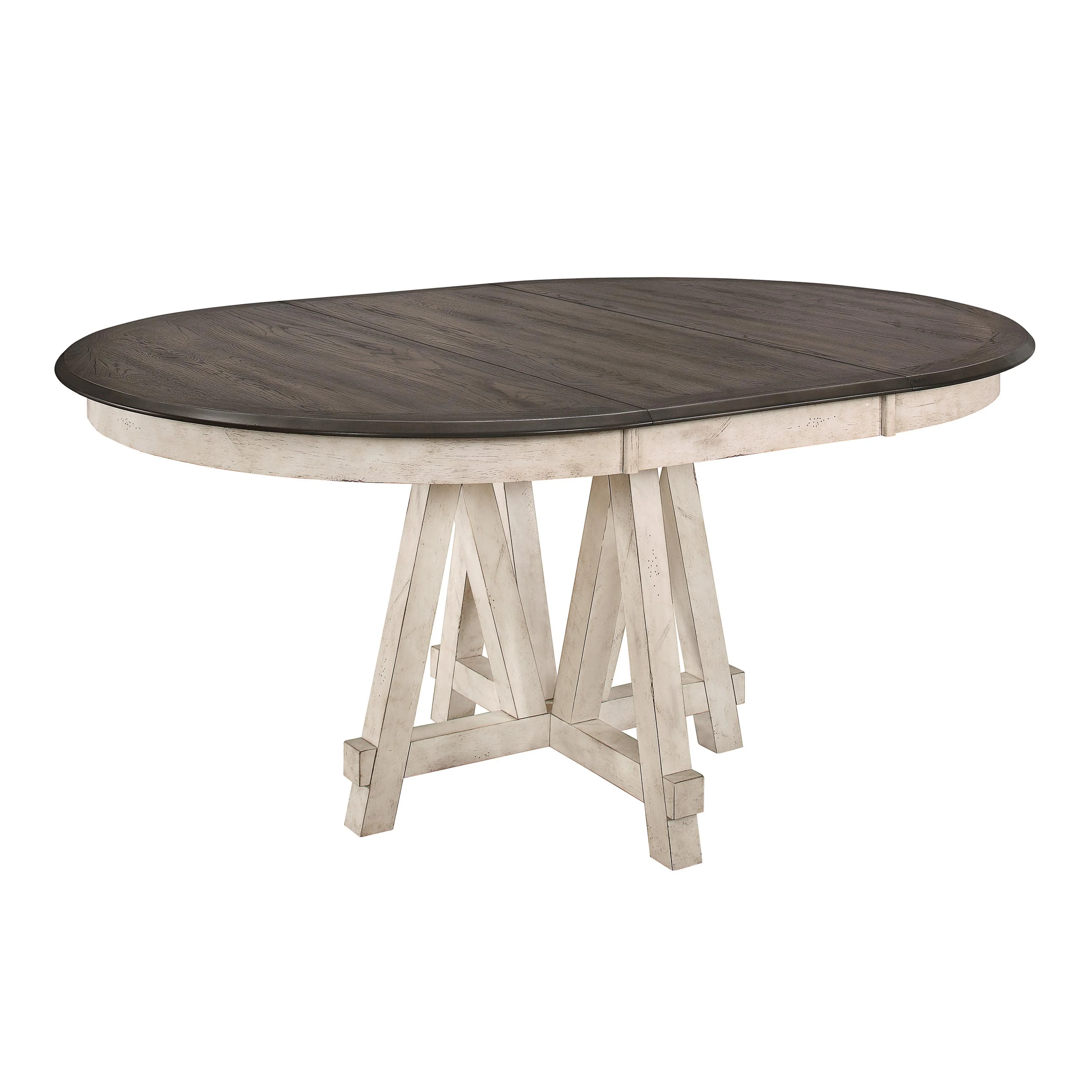 Homelegance Oval Clover Dining Table with Pedestal Base 5656-66* - Image 1