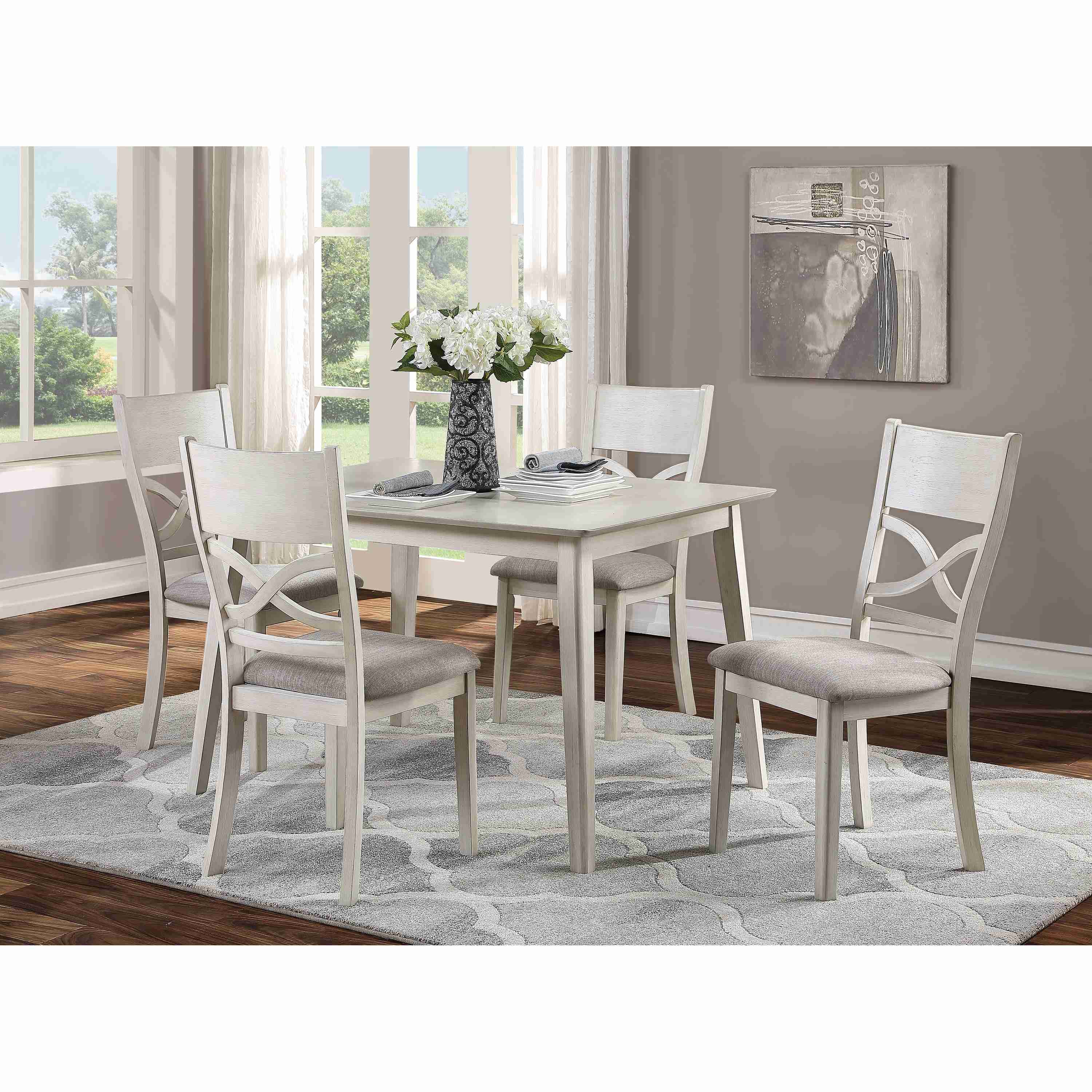 Homelegance Anderson 5739 3 pc Dinette Set - Antique White - Image 1