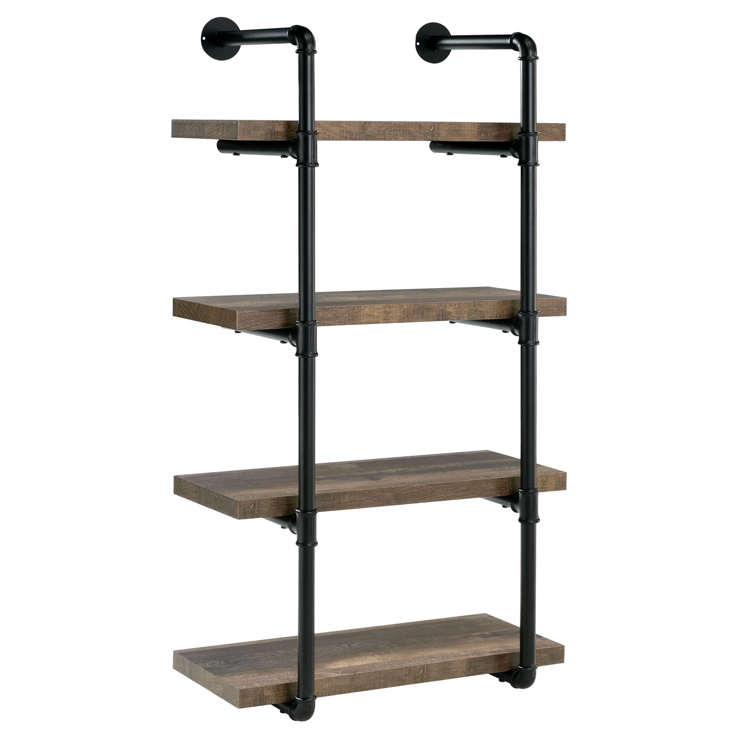 Coaster Furniture Elmcrest 804426 24-inch 4-shelf Wall Bookshelf - Rustic Oak - Image 1