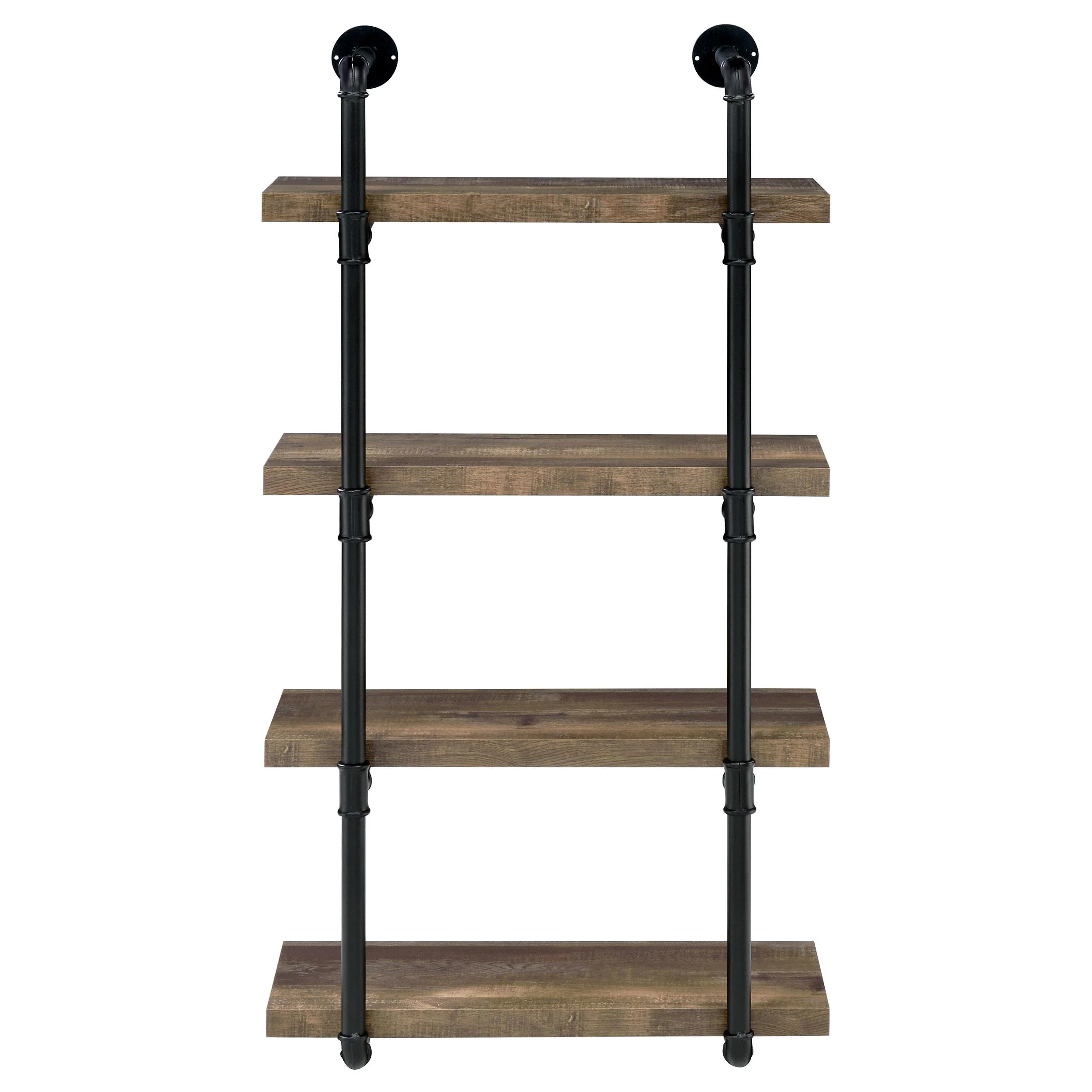 Coaster Furniture Elmcrest 804426 24-inch 4-shelf Wall Bookshelf - Rustic Oak - Image 2