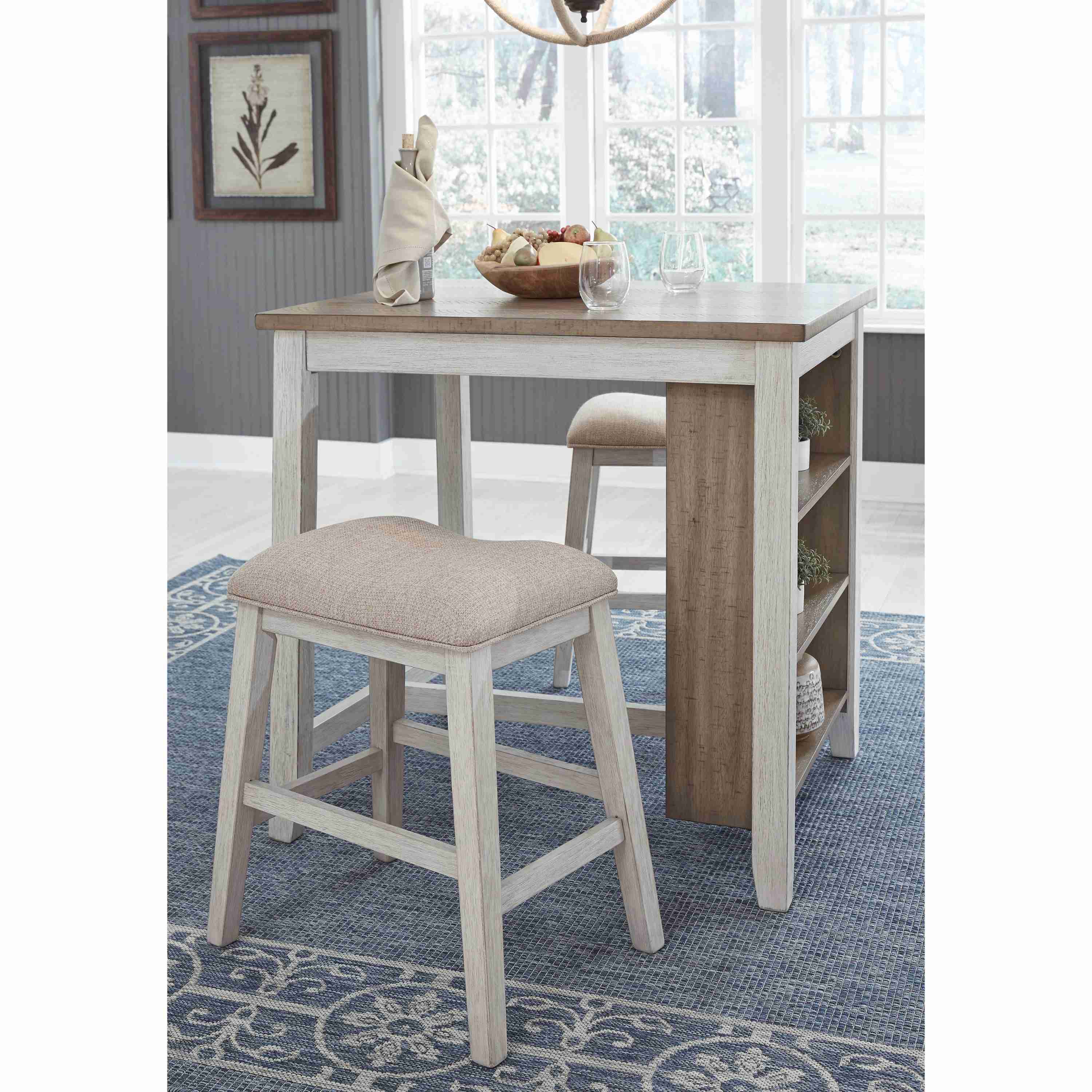 Signature Design by Ashley Skempton D394-113 Rectangular Dining Room Counter Table Set - Image 2