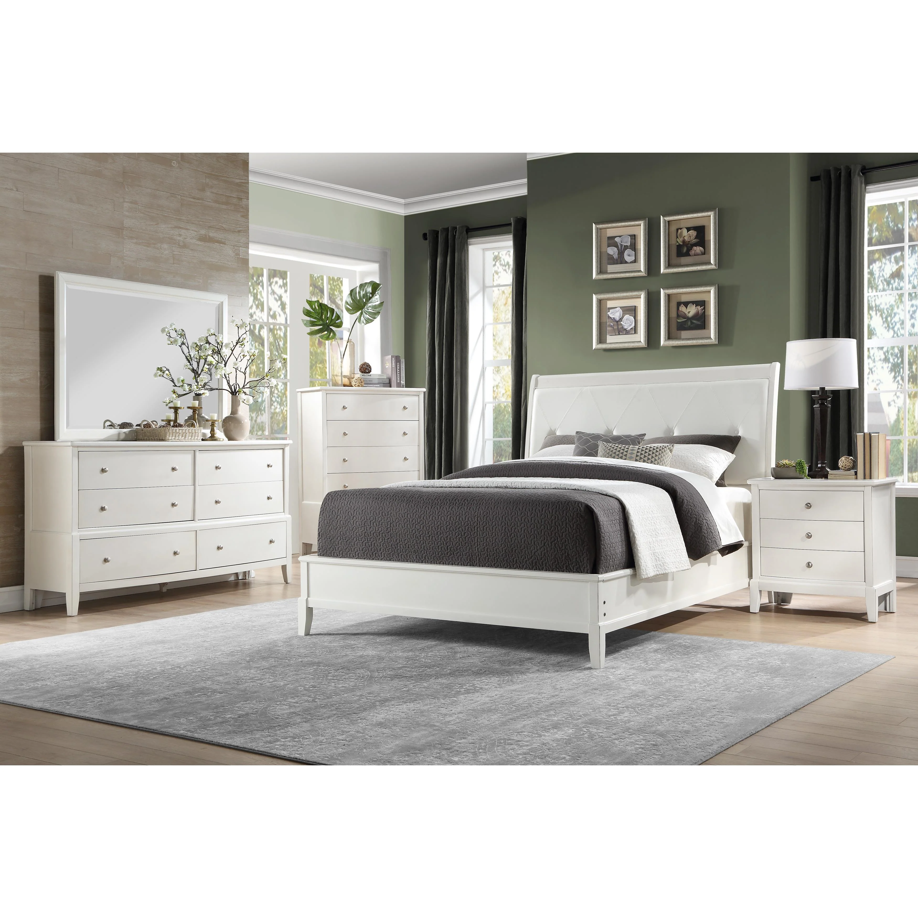 Homelegance Cotterill 1730KWW-1EK* Eastern King Bed - Image 3