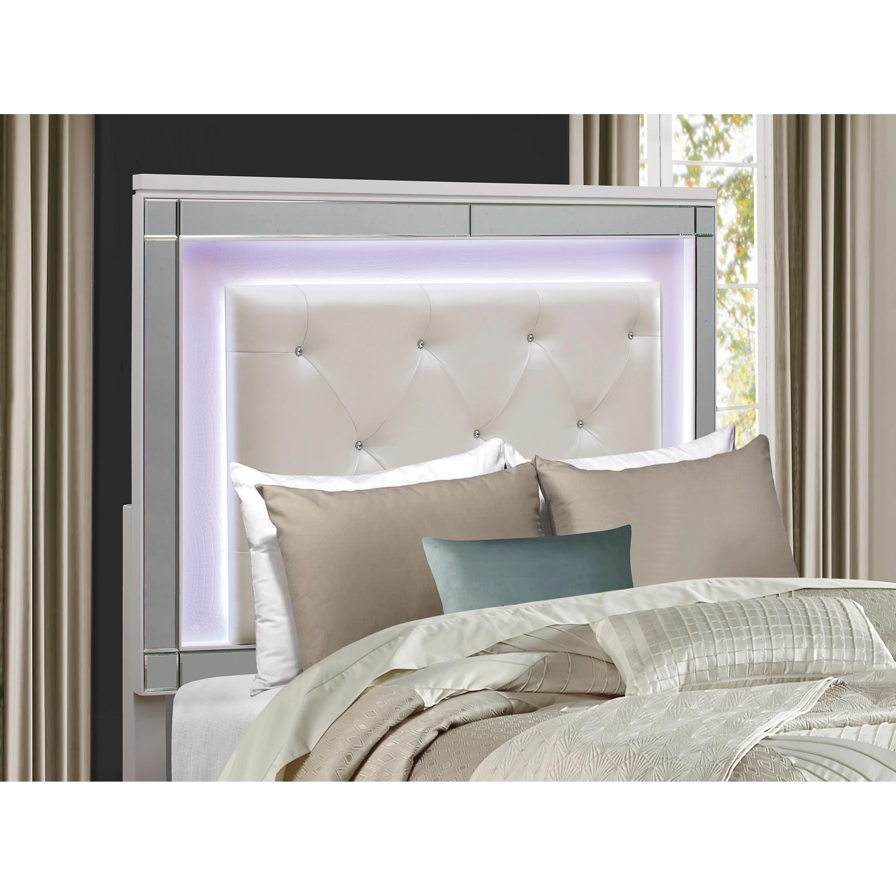 Homelegance Alonza 1845LED-1* Queen Bed, LED Lighting - Image 3