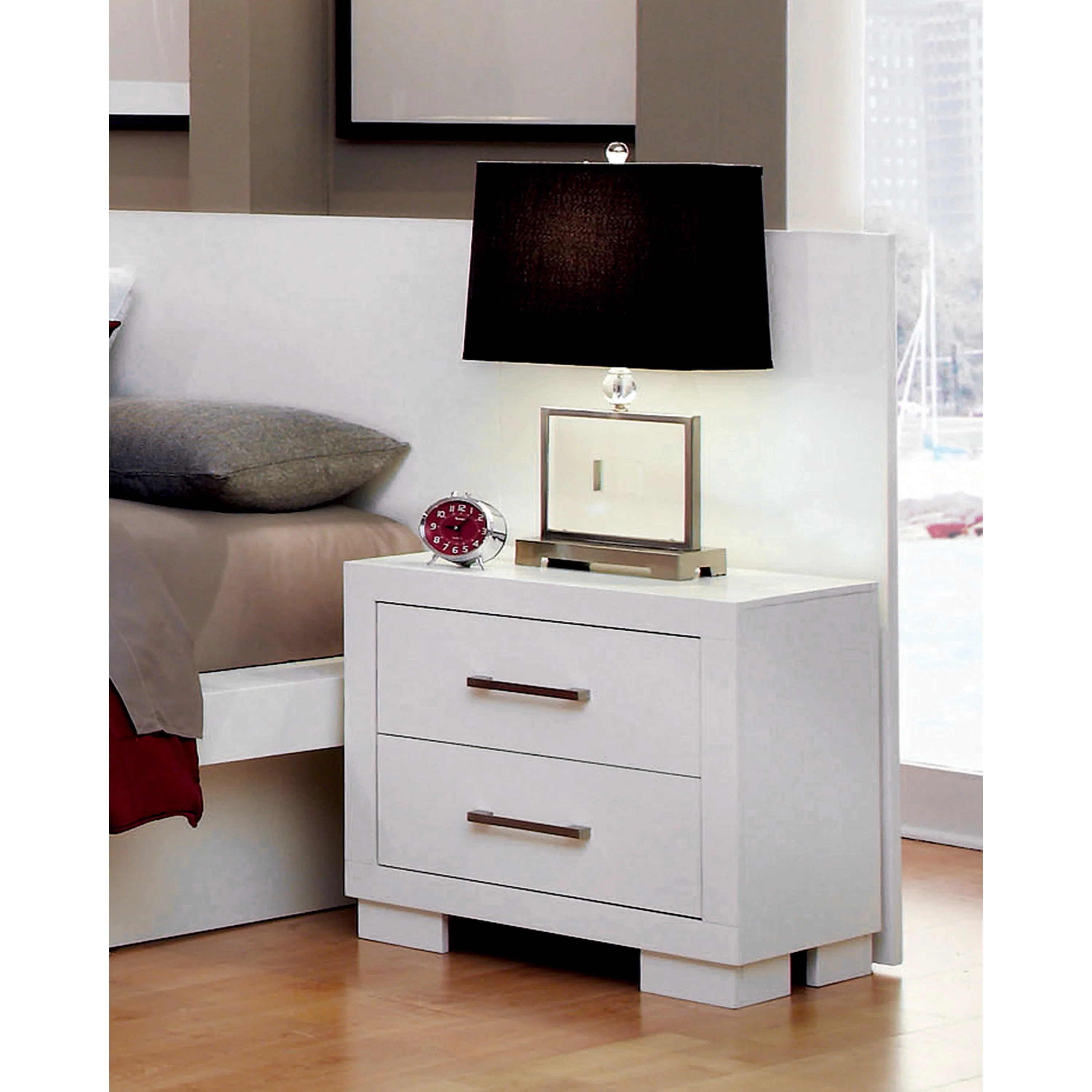 Coaster Furniture Jessica 202992/202992P 2-Drawer Nightstand with Back Panel - Image 1