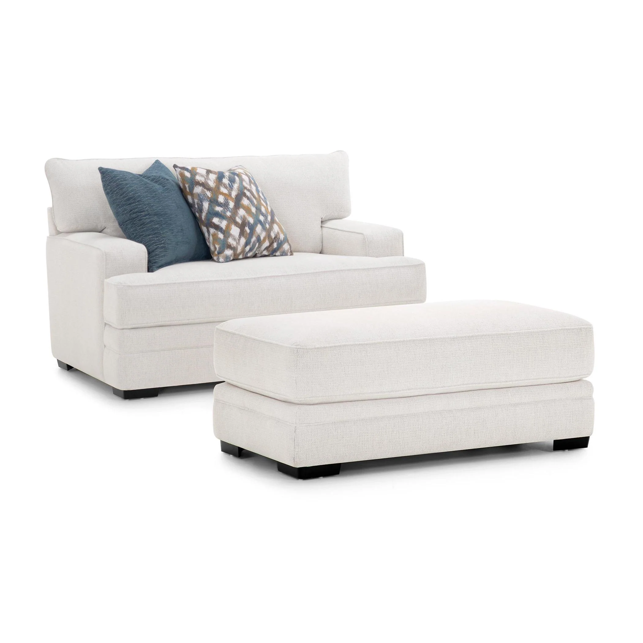 Franklin Rowan Fabric Ottoman 95318 3900-09 - Image 2