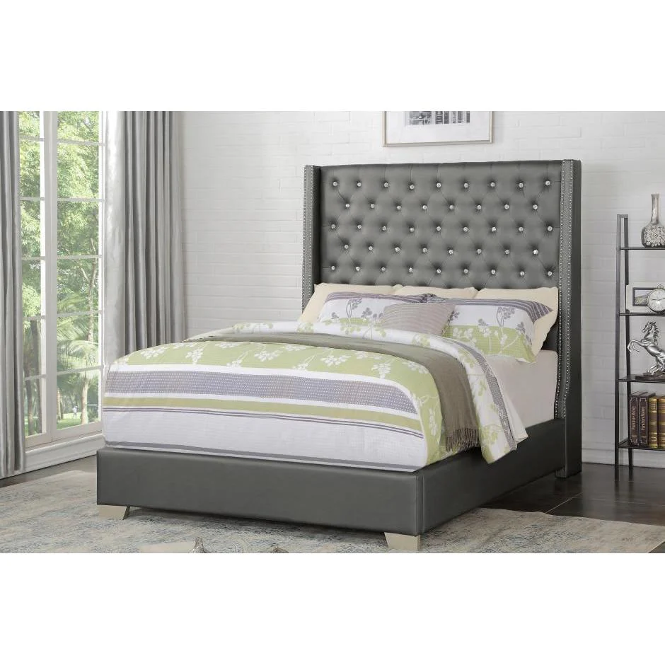 Homelegance Queen Upholstered Panel Bed SH228-1/SH228-3 - Image 2