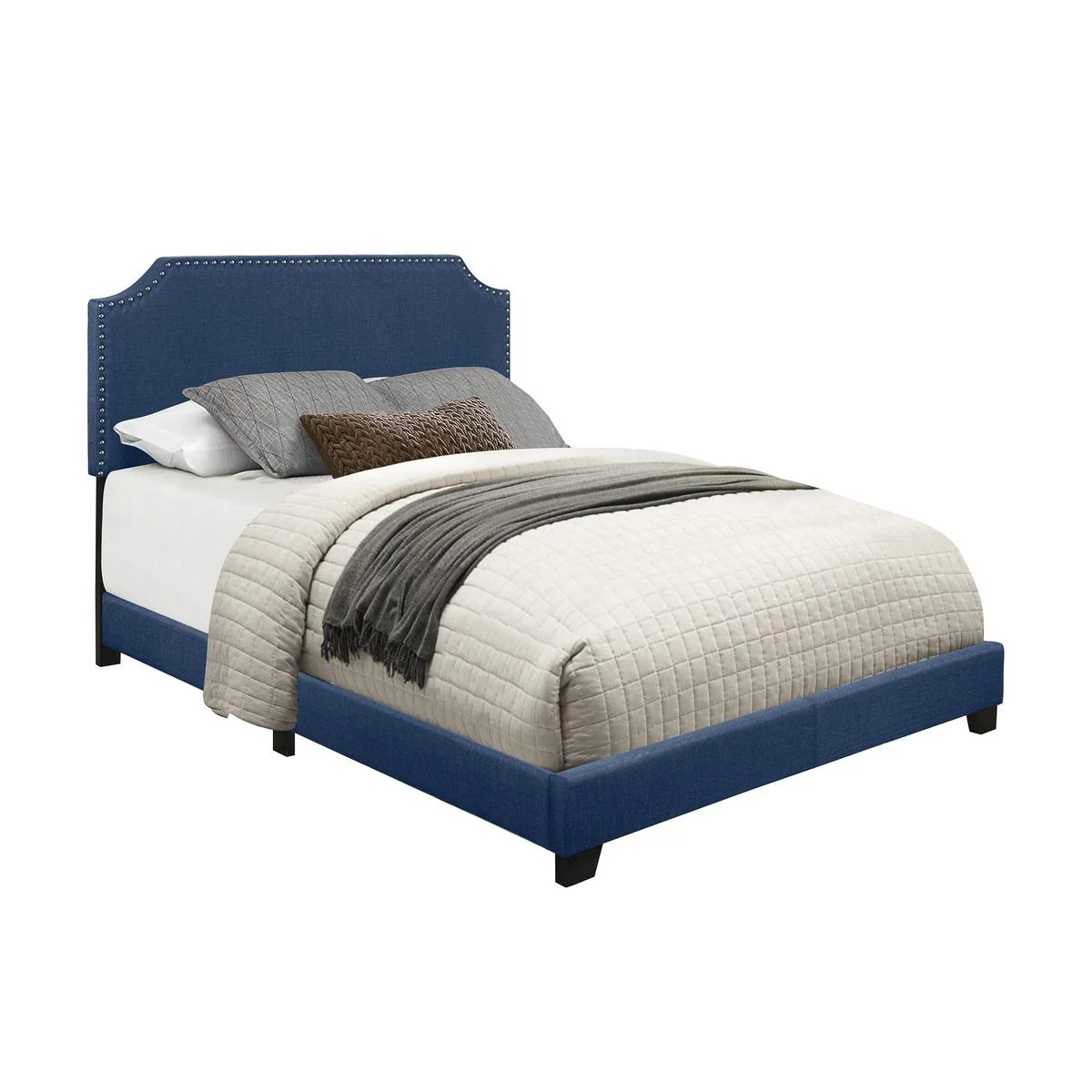 Homelegance Queen Upholstered Bed SH235BLU-1 - Image 2