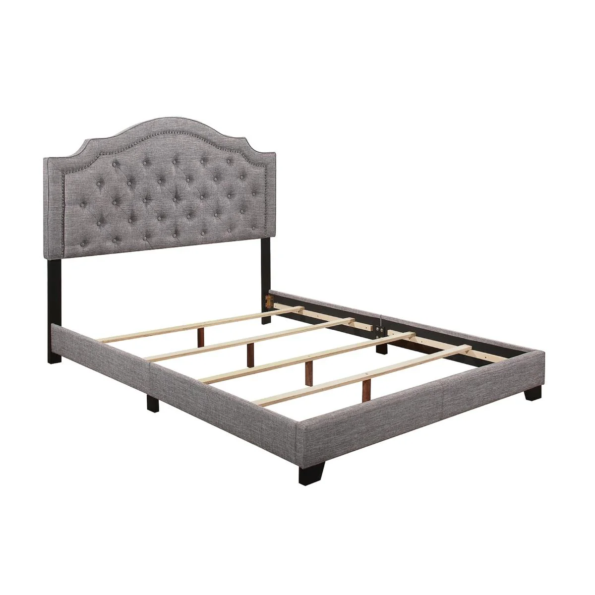 Homelegance Queen Upholstered Bed SH255GRY-1 - Image 3