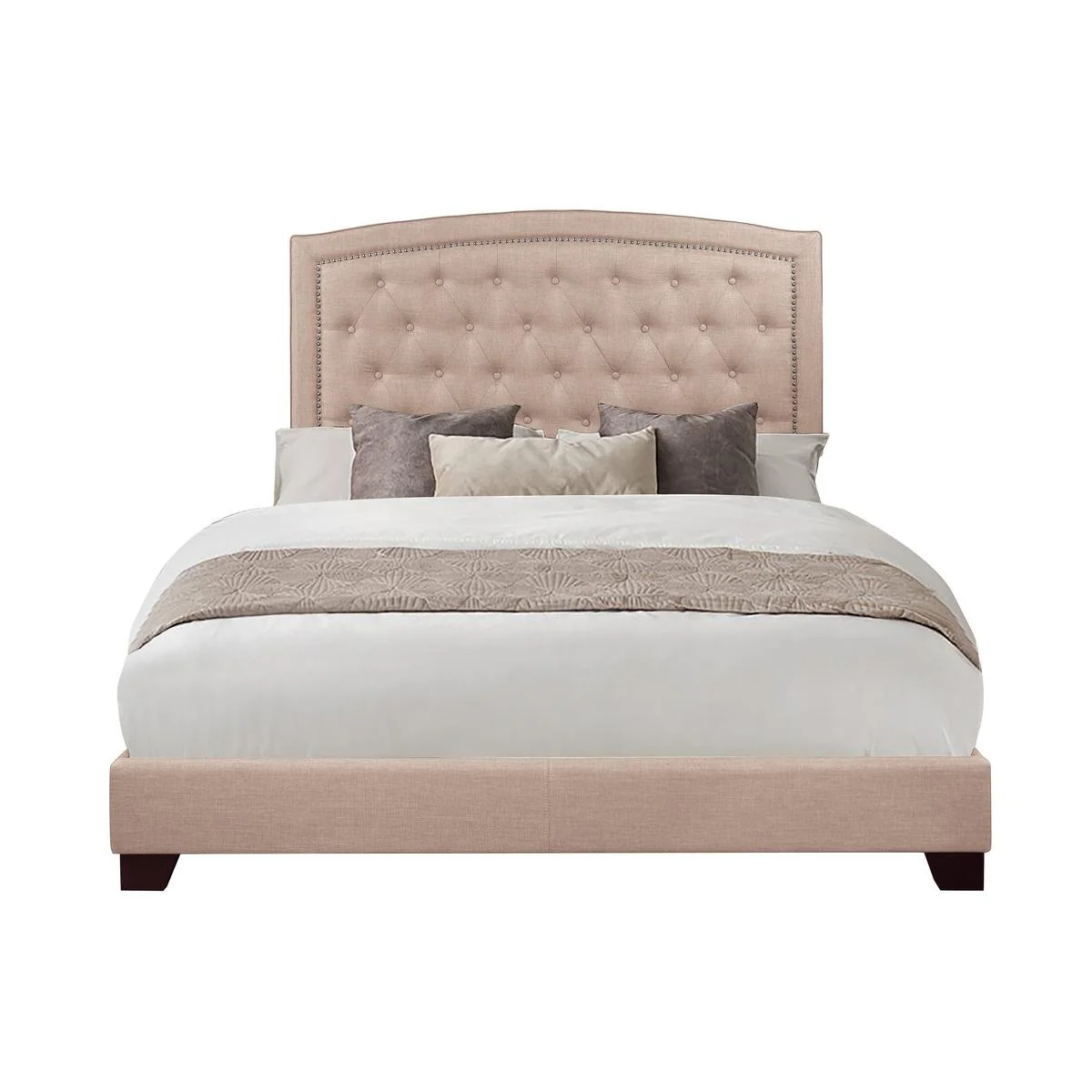 Homelegance King Upholstered Bed SH275KBGE-1 - Image 1
