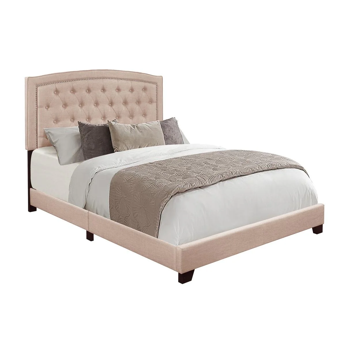 Homelegance King Upholstered Bed SH275KBGE-1 - Image 2