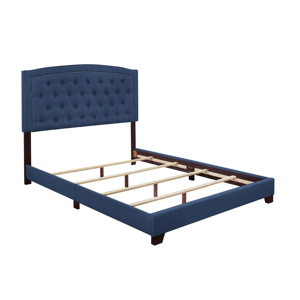 Homelegance King Upholstered Bed SH275KBLU-1 - Image 3