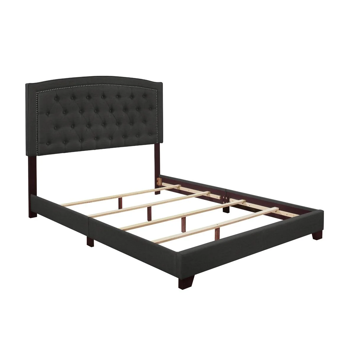 Homelegance Queen Upholstered Bed SH275DGR-1 - Image 3