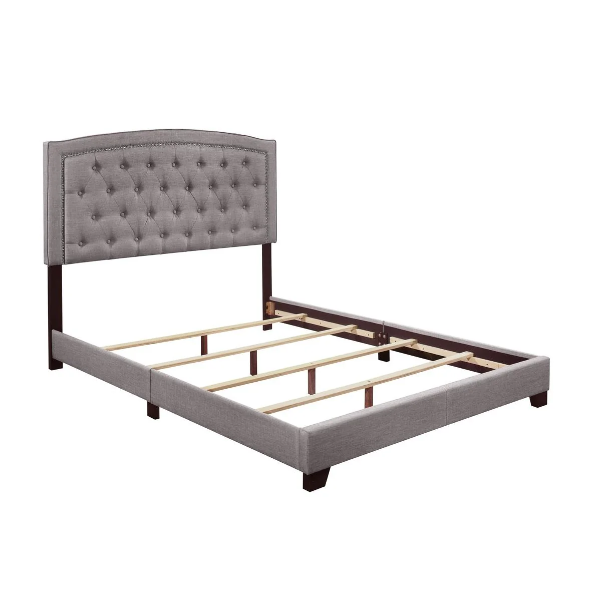 Homelegance King Upholstered Bed SH275KGRY-1 - Image 3