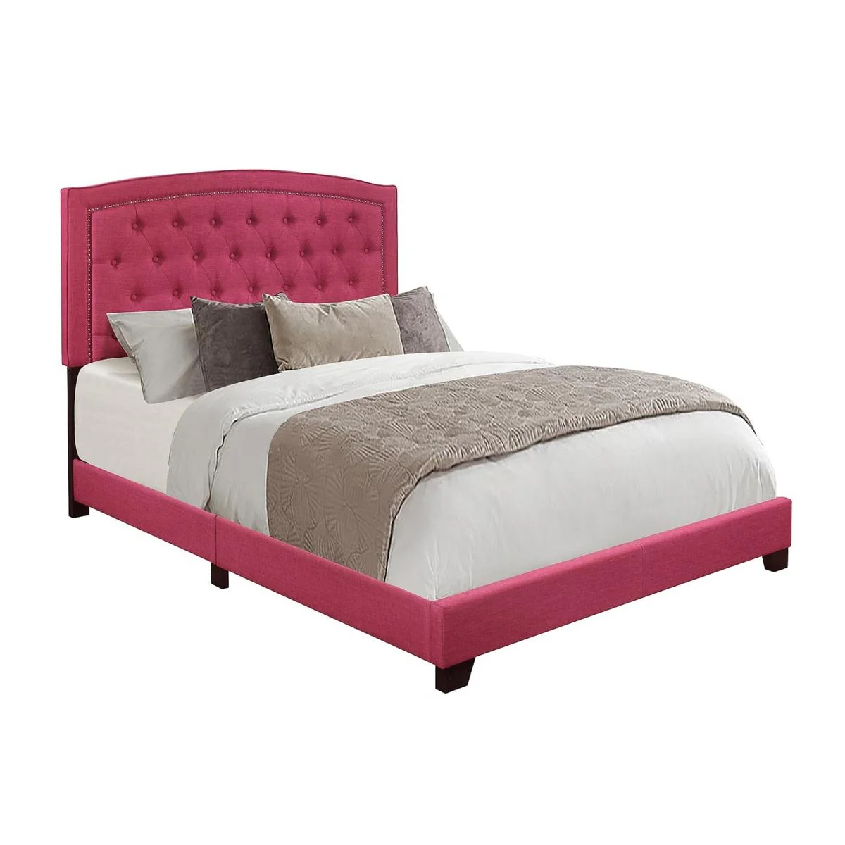 Homelegance King Upholstered Bed SH275KPNK-1 - Image 2