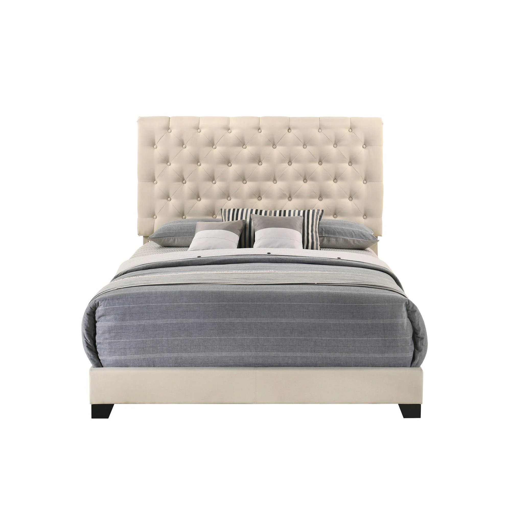 Homelegance Full Upholstered Bed SH278FBGE-1 - Image 1