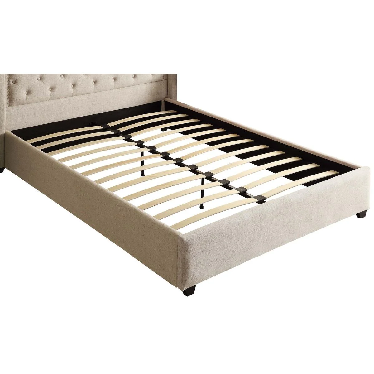 Homelegance King Upholstered Bed SH288KBE-1/SH285KBE-3 - Image 2