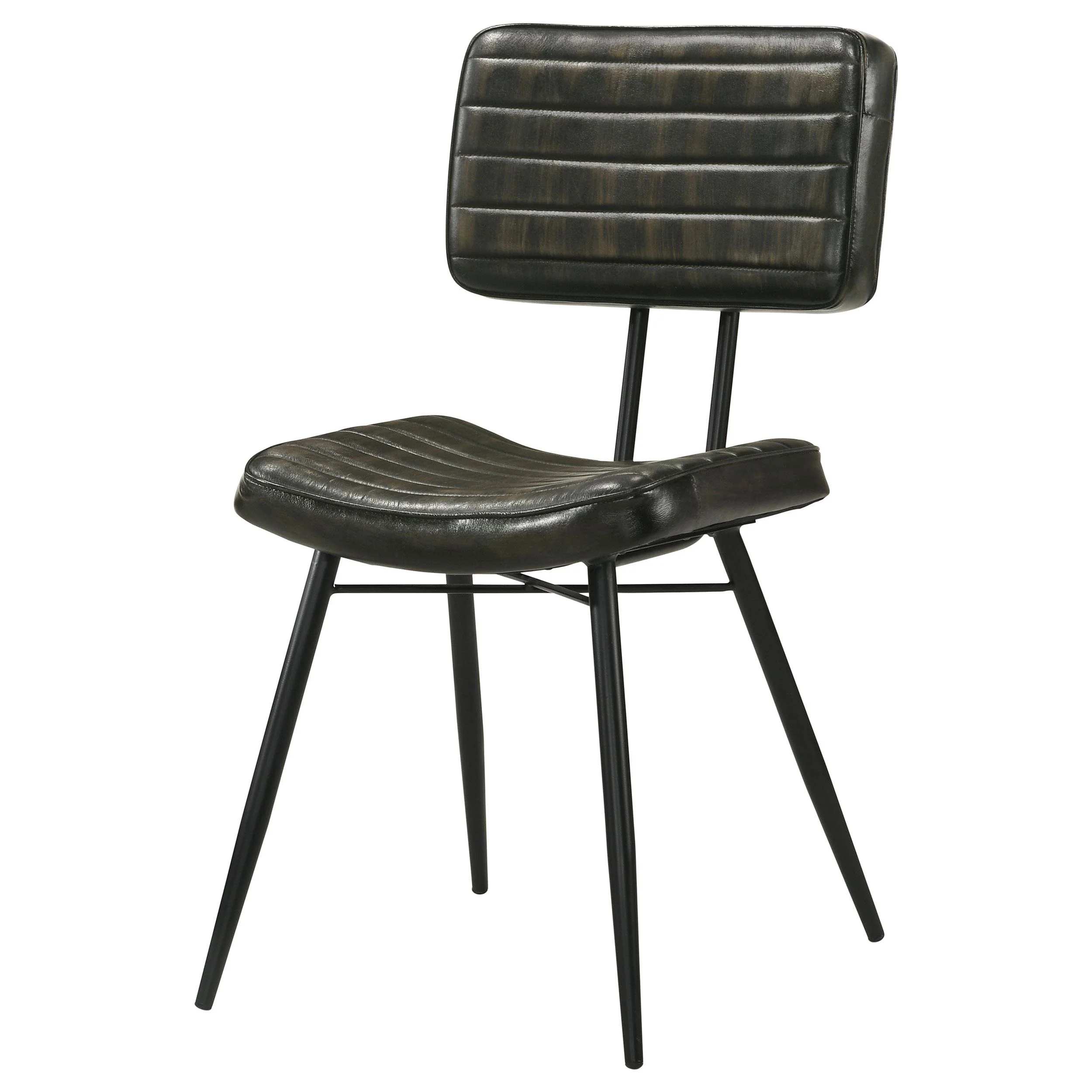 Coaster Furniture Misty 110652 Leather Upholstered Dining Chair - Espresso - Image 3