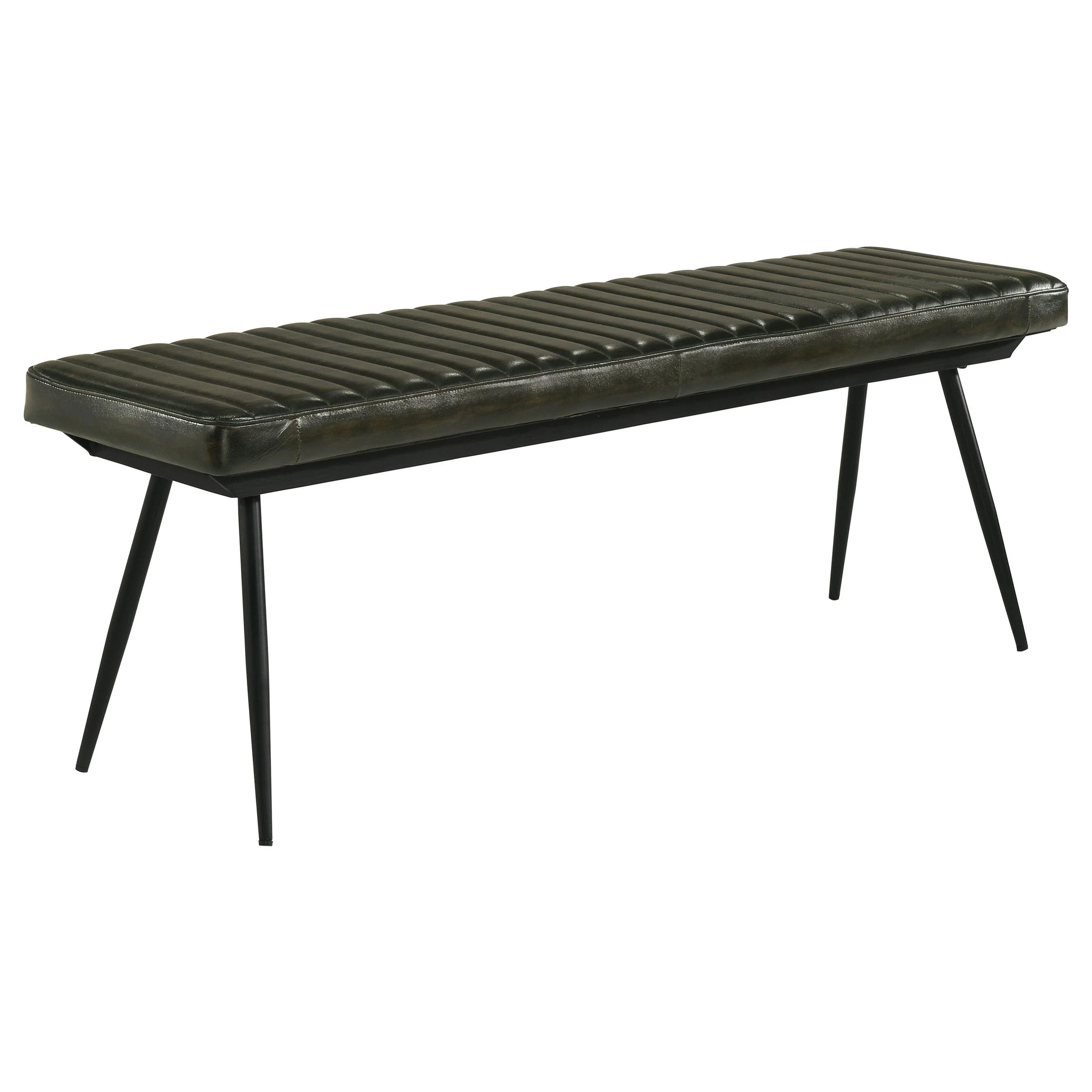 Coaster Furniture Misty 110653 Leather Upholstered Dining Bench - Antique Espresso - Image 1